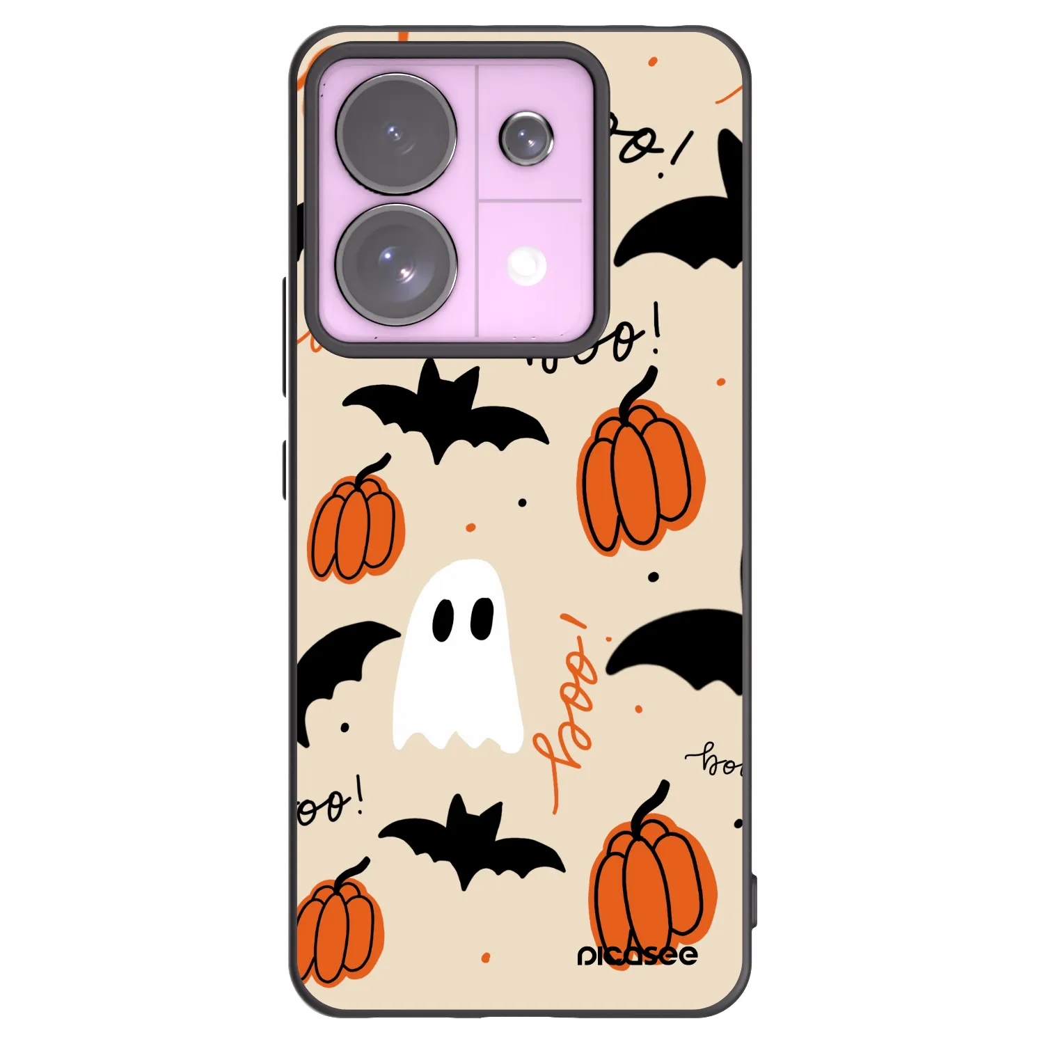 Picasee silikonowe czarne etui na Xiaomi Redmi Note 13 Pro 5G - Halloween 26