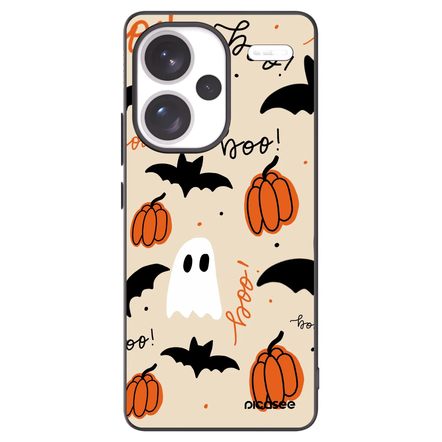 Picasee silikonowe czarne etui na Xiaomi Redmi Note 13 Pro+ 5G - Halloween 26