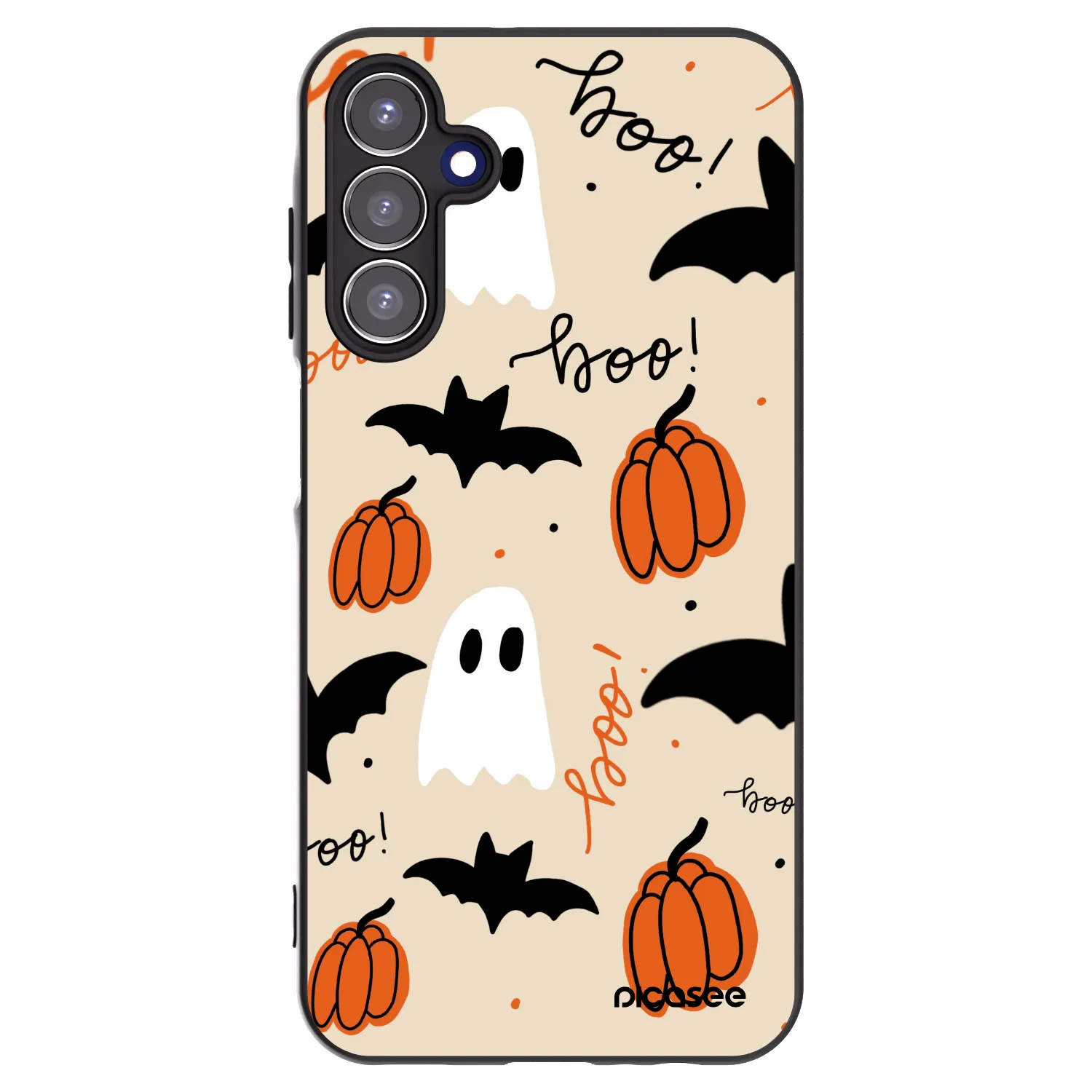 Picasee silikonowe czarne etui na Samsung Galaxy A15 A155F 4G - Halloween 26