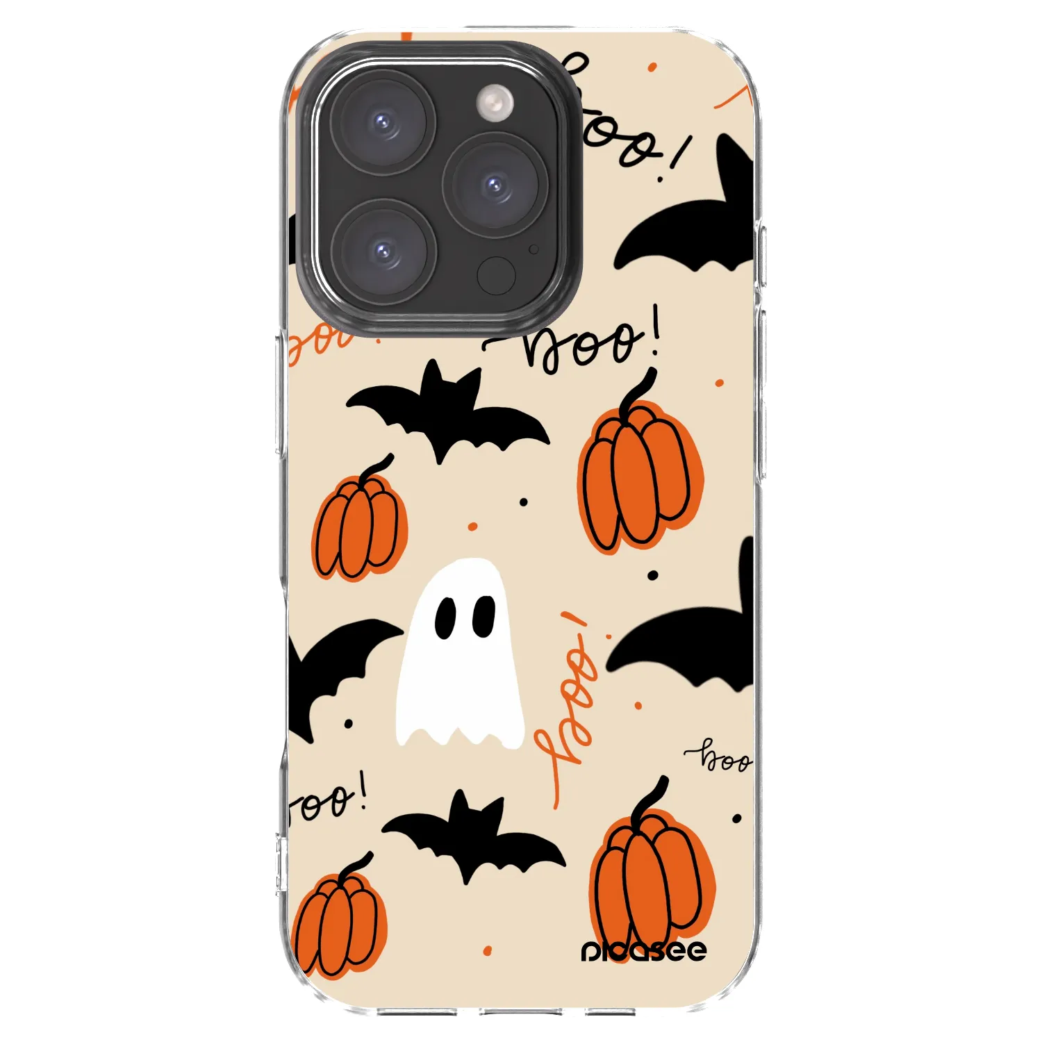 Picasee silikonowe przeźroczyste etui na Apple iPhone 16 Pro - Halloween 26
