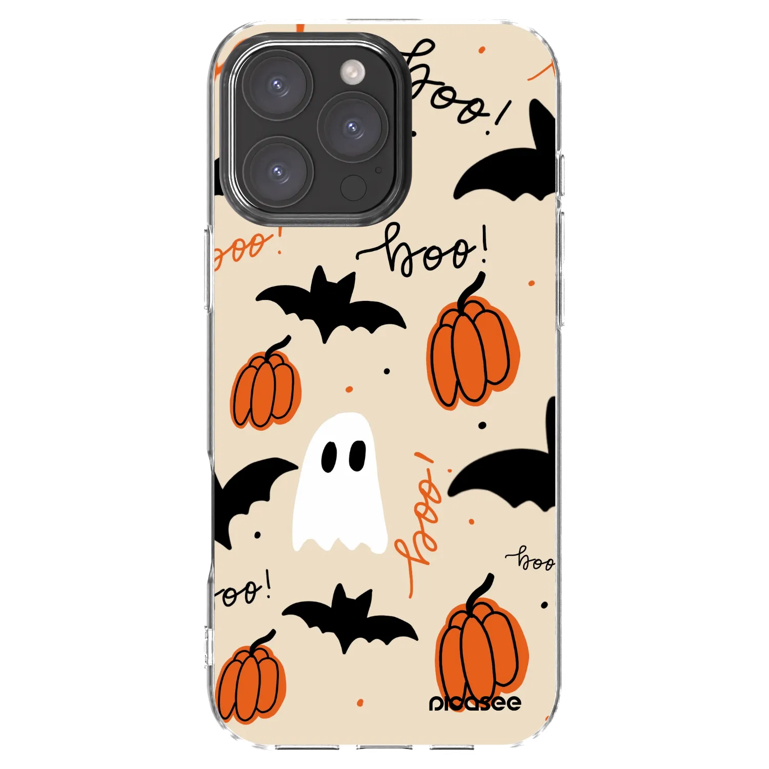 Picasee silikonowe przeźroczyste etui na Apple iPhone 16 Pro Max - Halloween 26