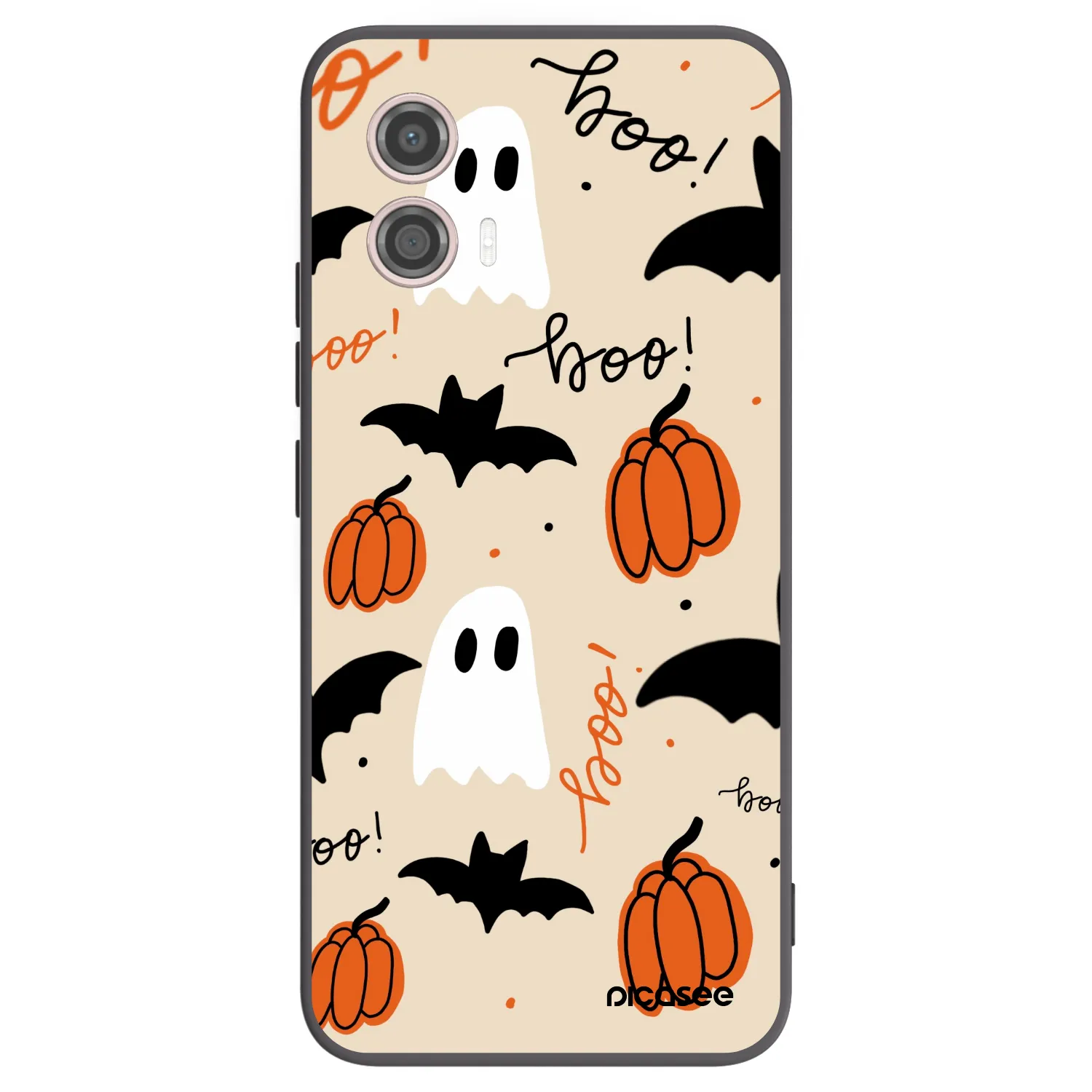 Picasee silikonowe czarne etui na Motorola Moto G53 5G - Halloween 26