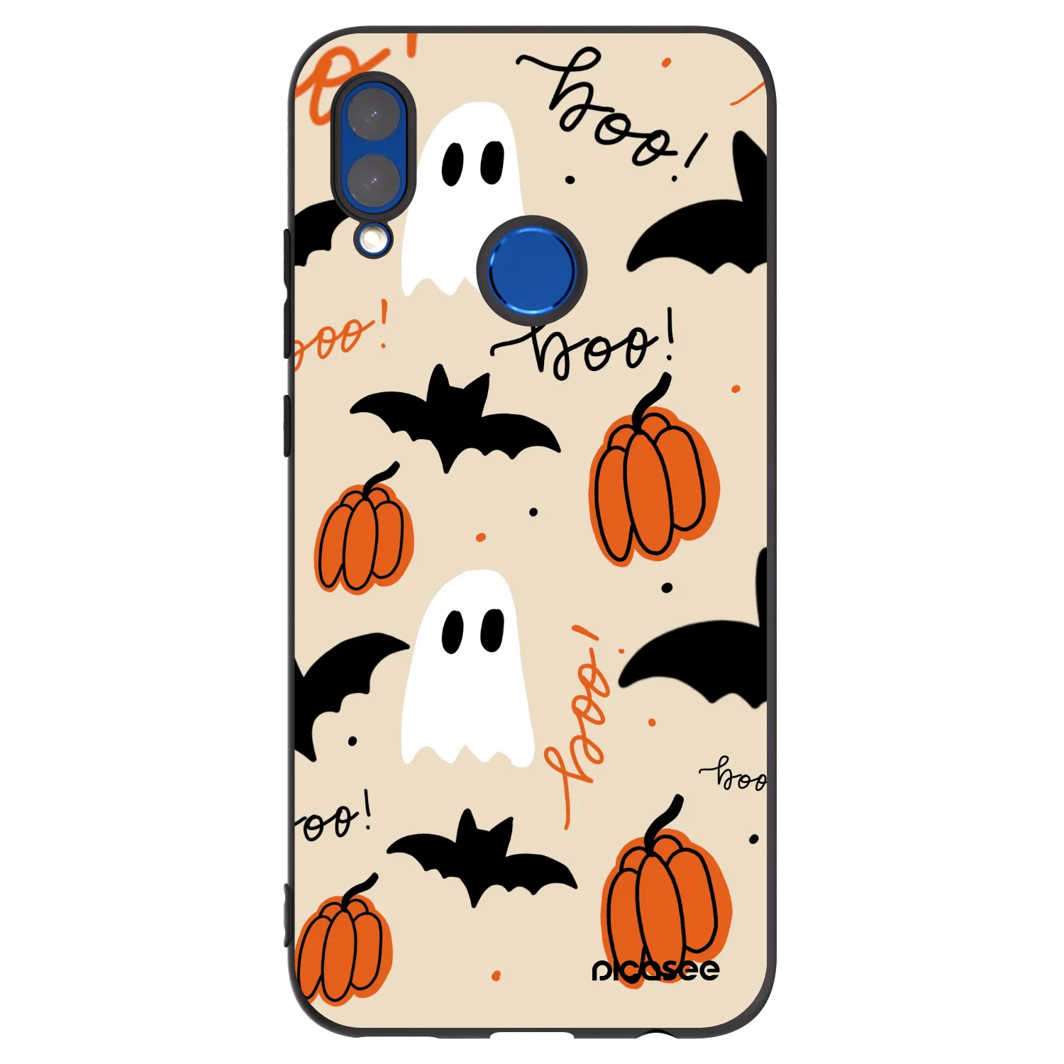 Picasee silikonowe czarne etui na Honor 10 Lite - Halloween 26