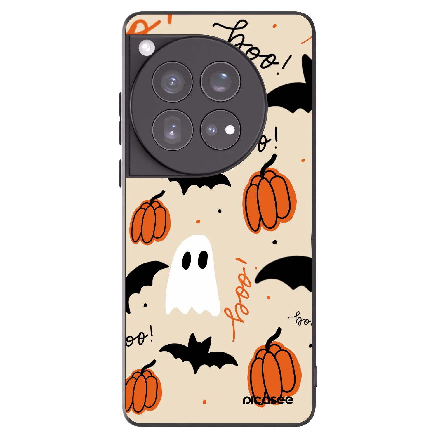 Picasee silikonowe czarne etui na OnePlus 12 5G - Halloween 26
