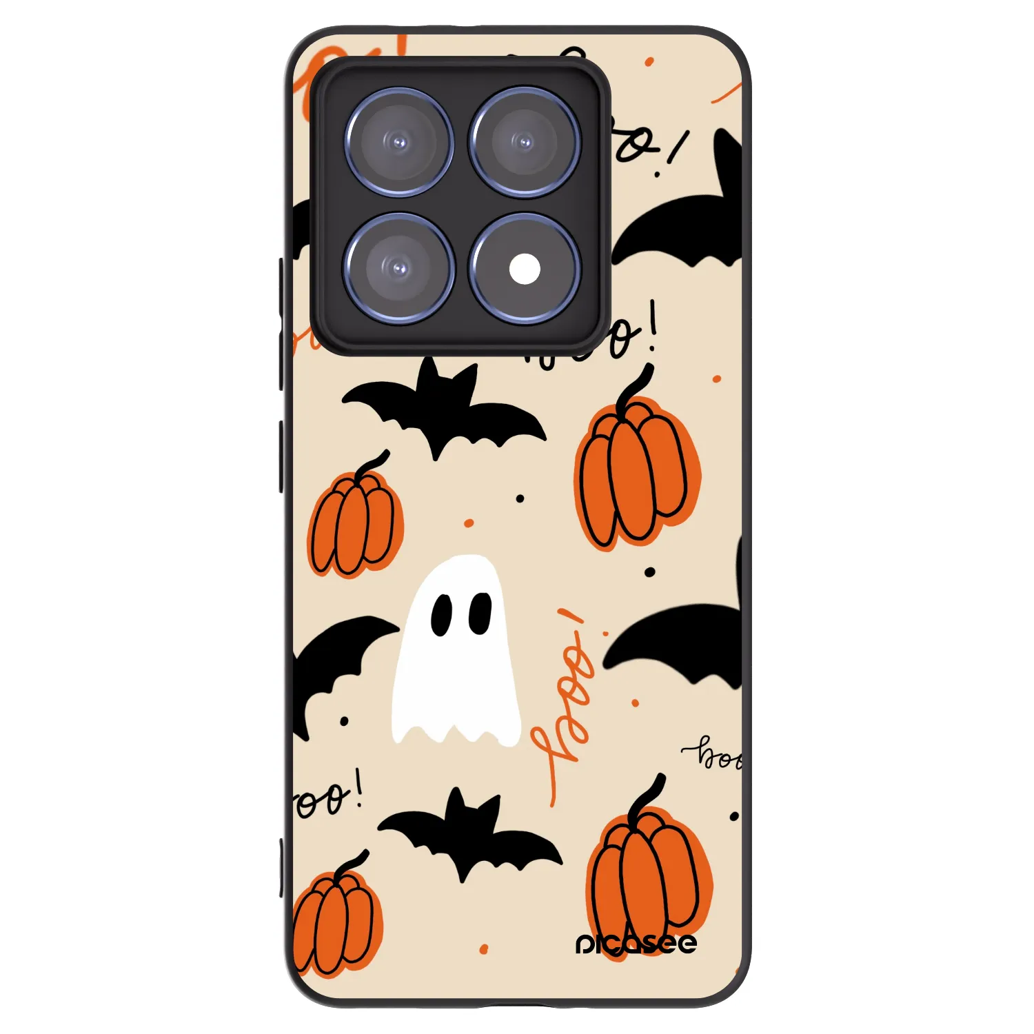 Picasee silikonowe czarne etui na Xiaomi 14T Pro - Halloween 26