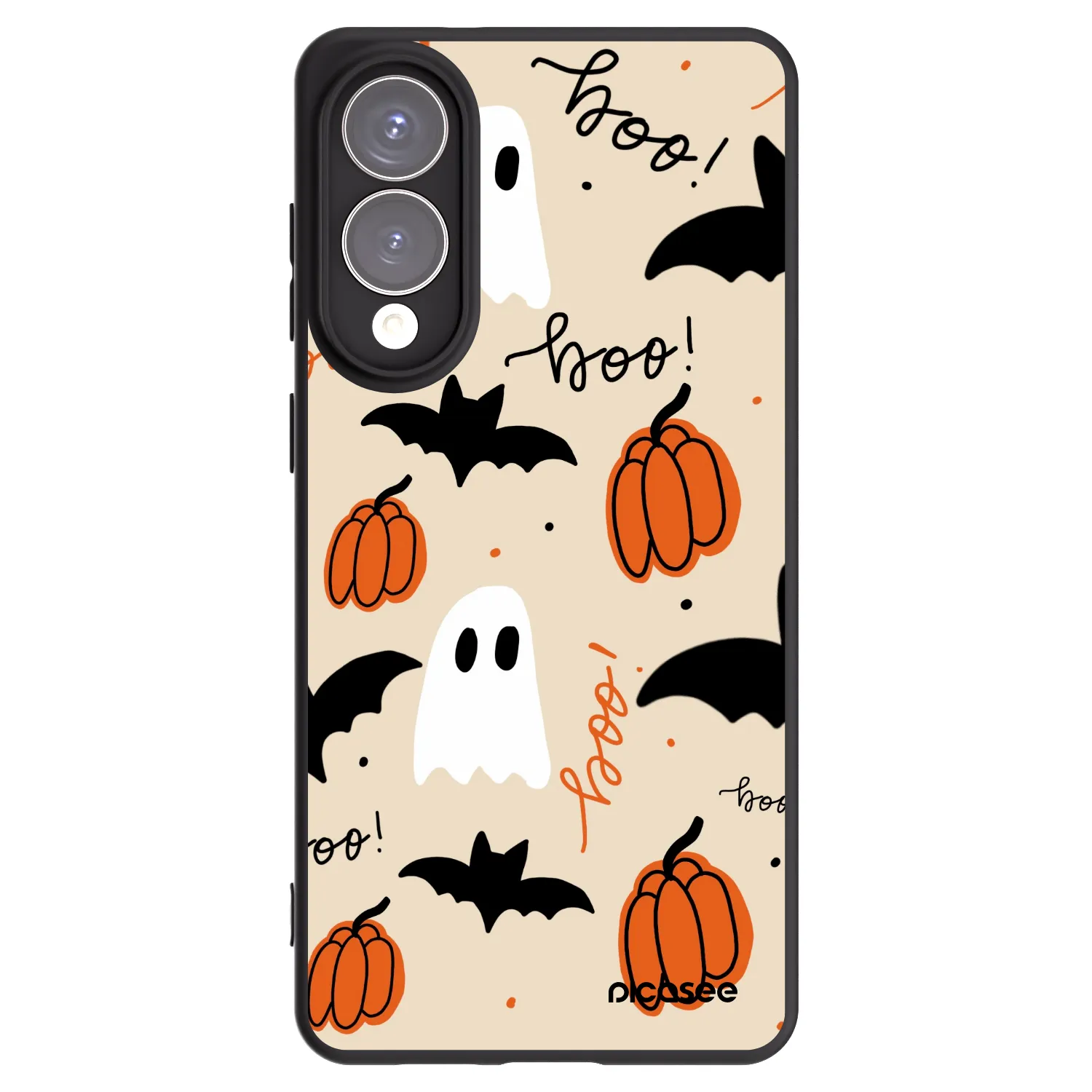 Picasee silikonowe czarne etui na Samsung Galaxy S25 Edge 5G - Halloween 26