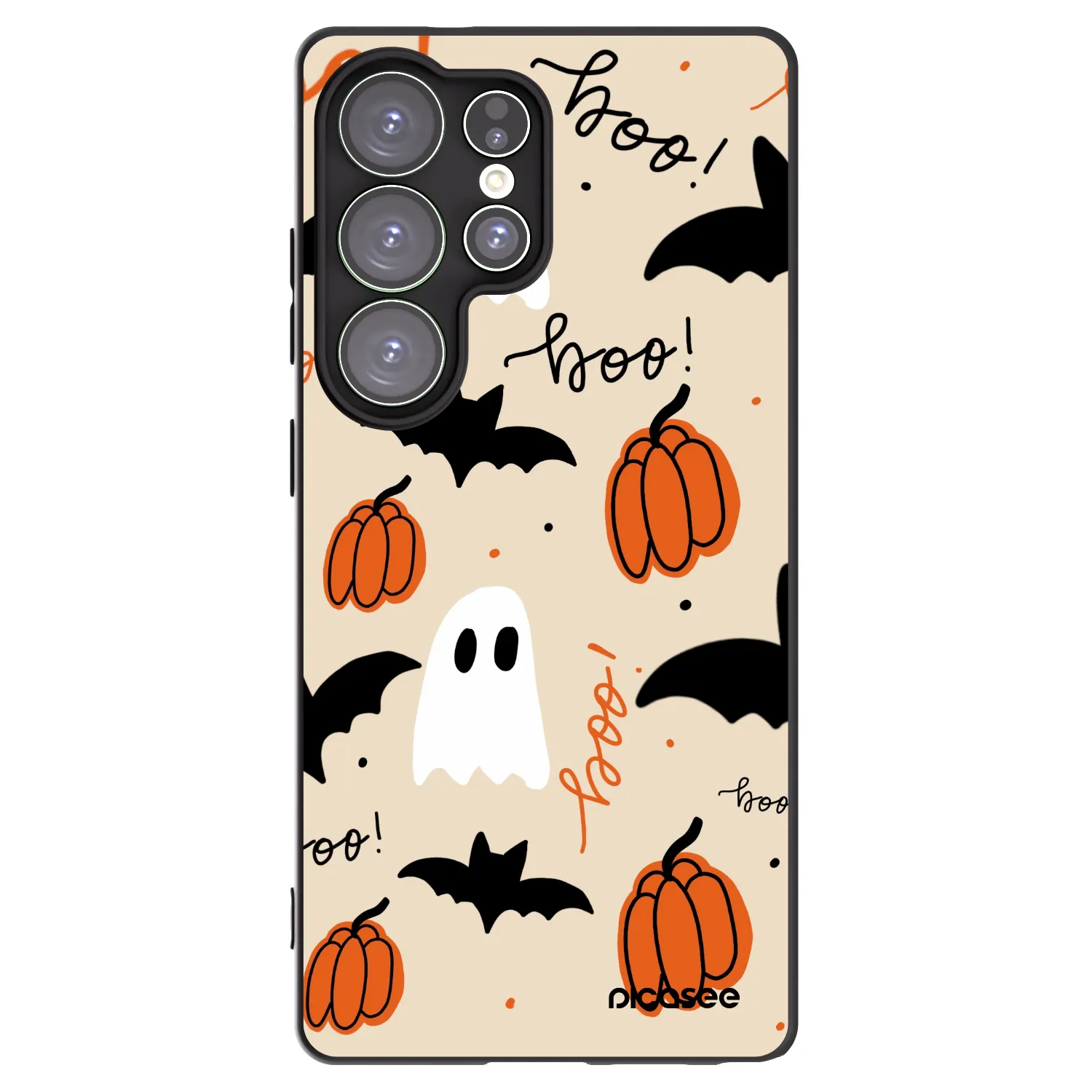 Picasee silikonowe czarne etui na Samsung Galaxy S25 Ultra 5G - Halloween 26
