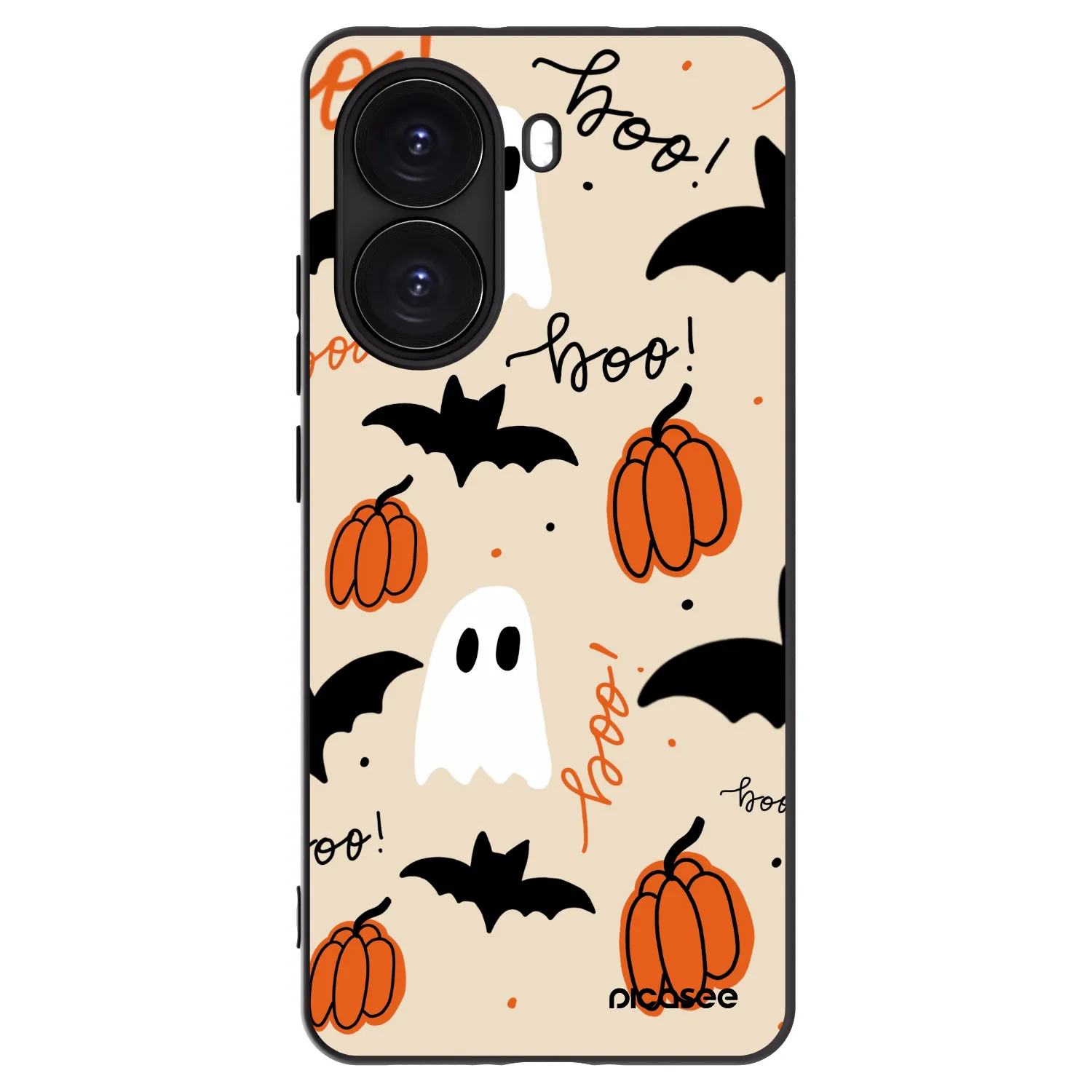 Picasee silikonowe czarne etui na Xiaomi Poco X7 Pro 5G - Halloween 26