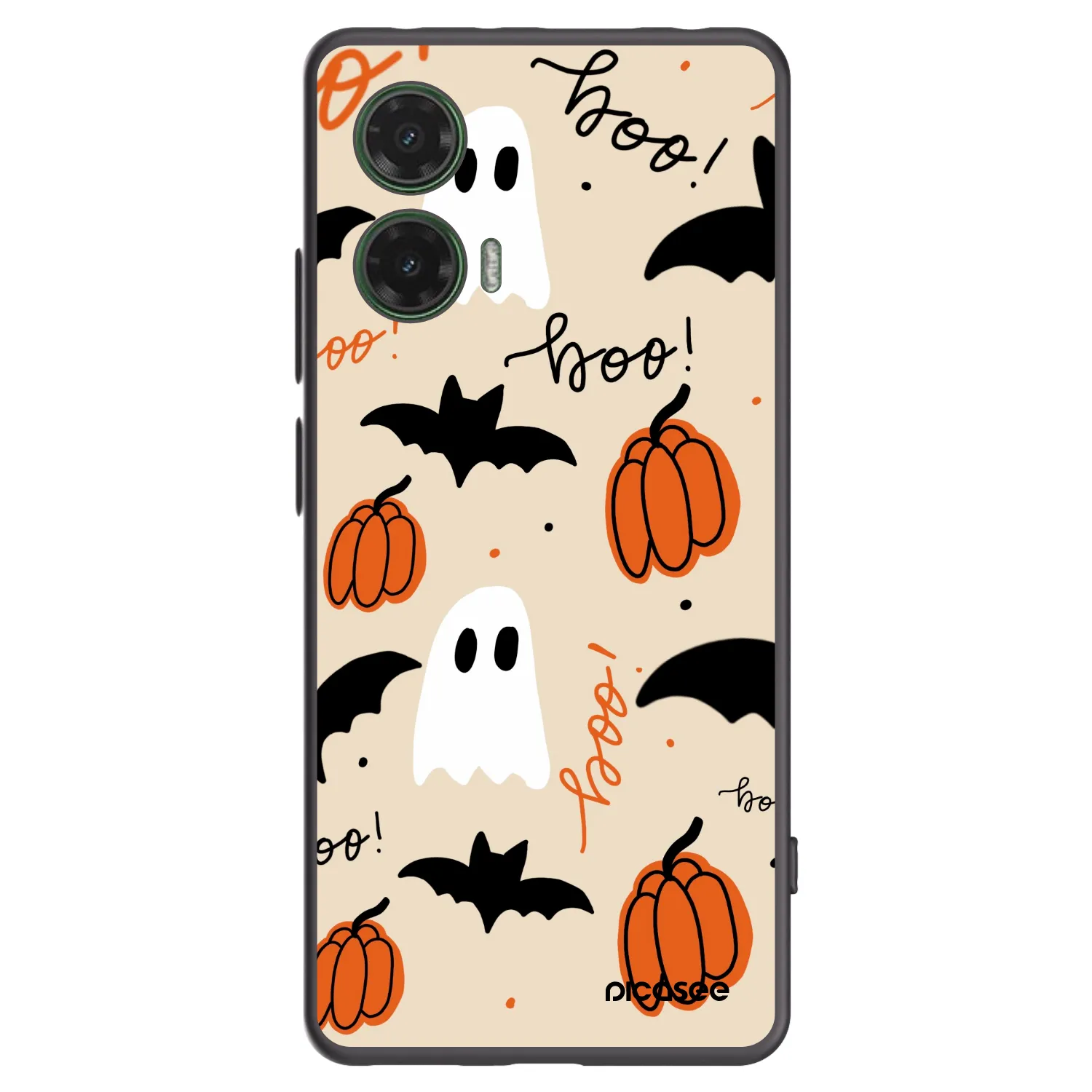 Picasee silikonowe czarne etui na Motorola Moto G35 5G - Halloween 26