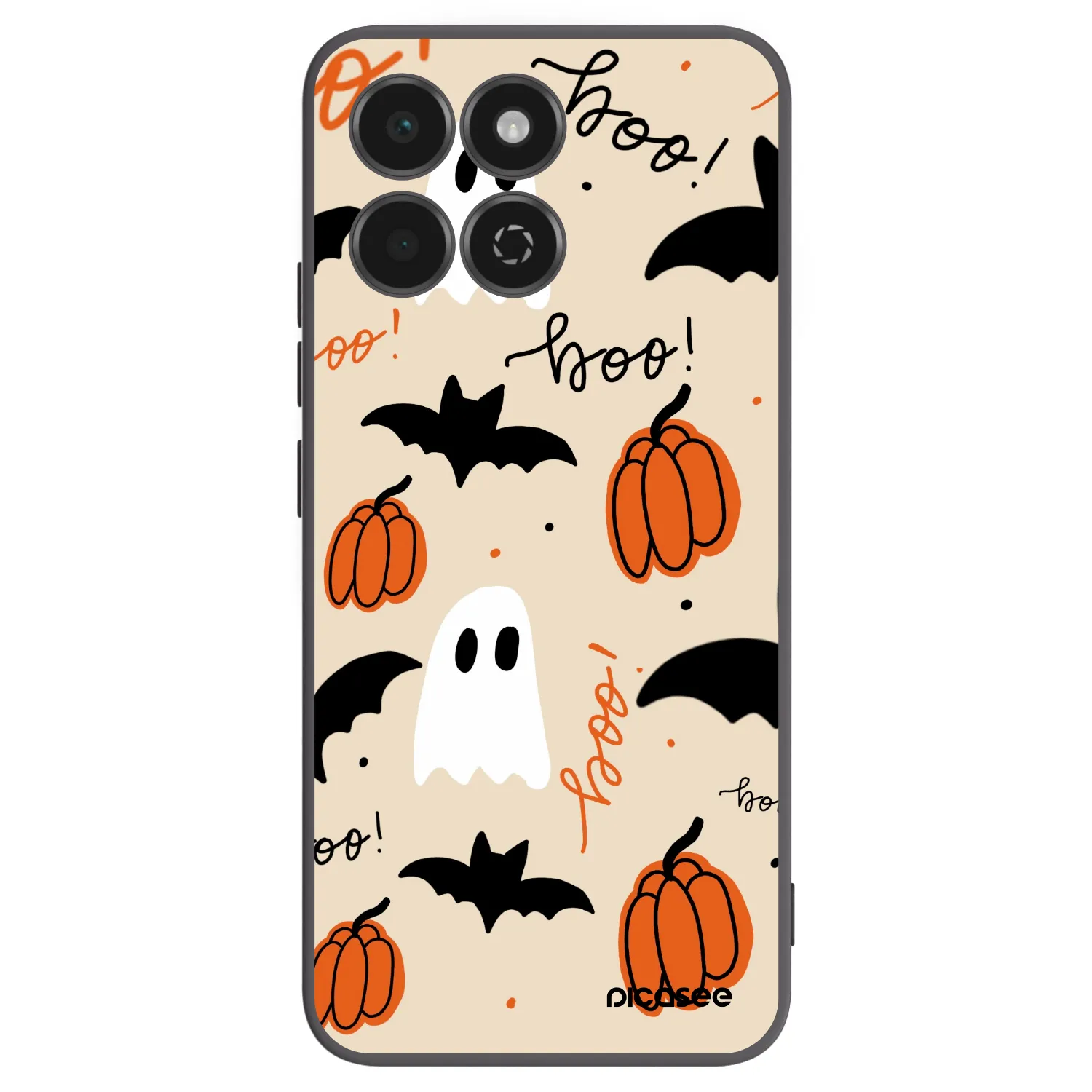 Picasee silikonowe czarne etui na Honor 200 Smart 5G - Halloween 26
