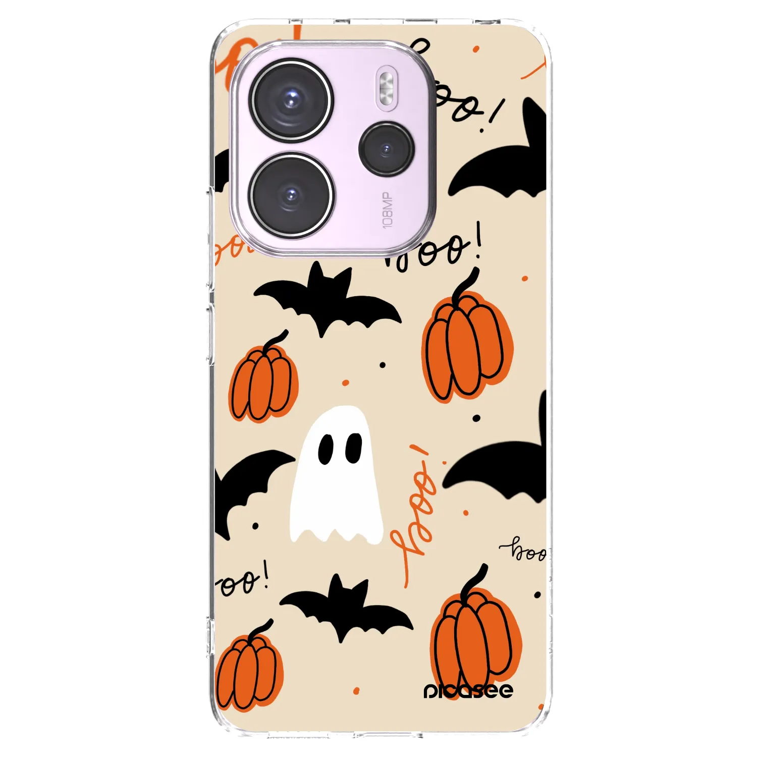 Picasee silikonowe przeźroczyste etui na Xiaomi Redmi Note 14 4G - Halloween 26