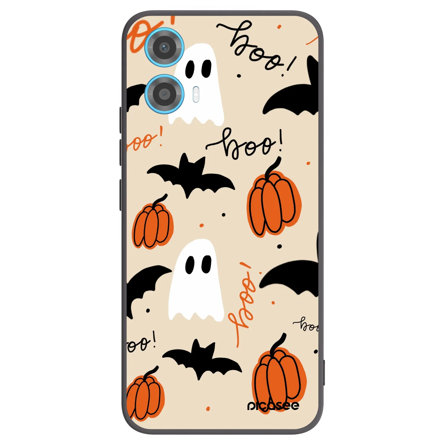 Picasee silikonowe czarne etui na Motorola Moto G34 5G - Halloween 26