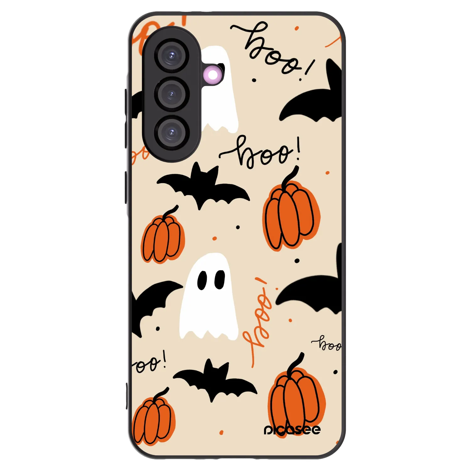 Picasee silikonowe czarne etui na Samsung Galaxy A36 5G - Halloween 26