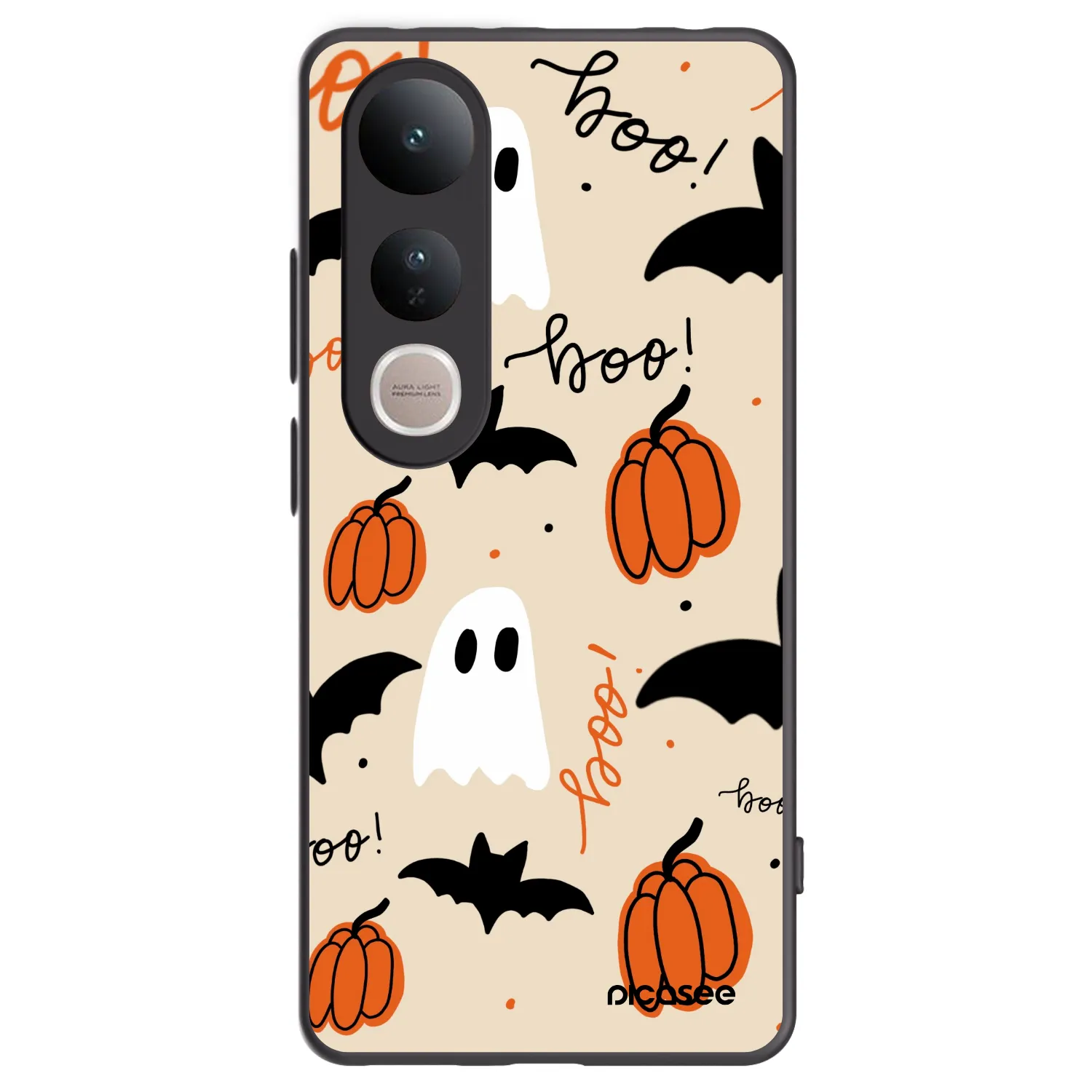 Picasee silikonowe czarne etui na Vivo V50 Lite 5G - Halloween 26