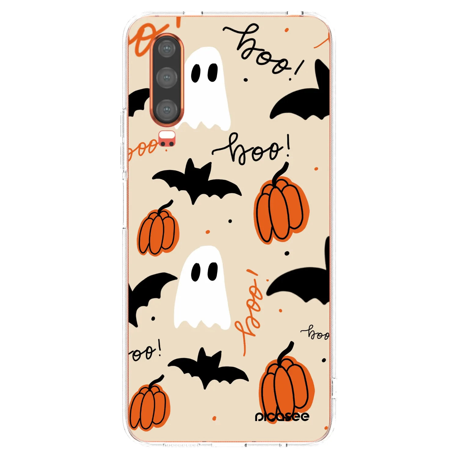 Picasee silikonowe przeźroczyste etui na Huawei P30 - Halloween 26