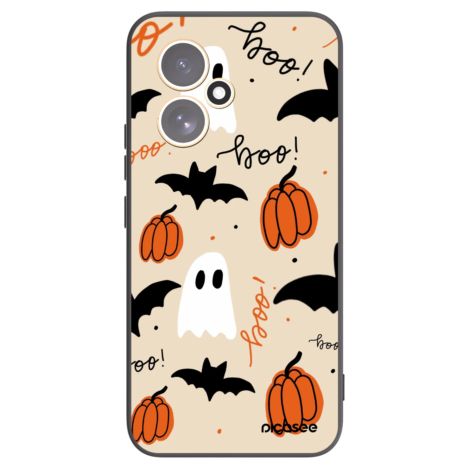 Picasee silikonowe czarne etui na Honor 400 5G - Halloween 26