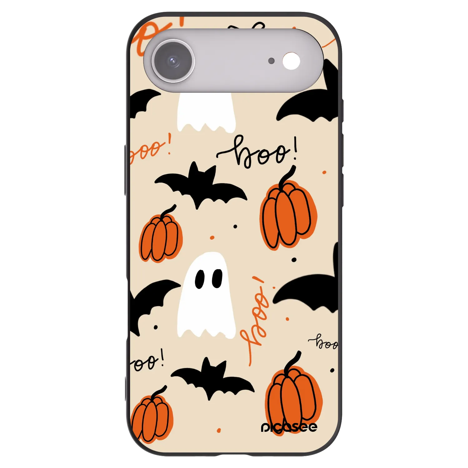 Picasee silikonowe czarne etui na Apple iPhone Air - Halloween 26