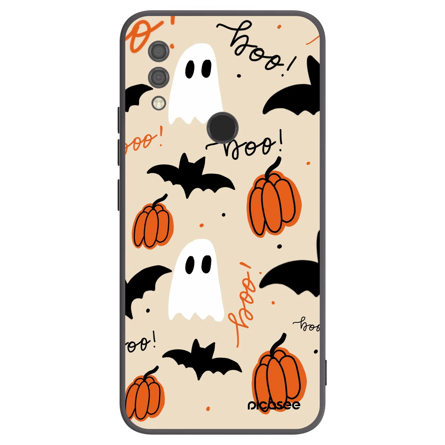 Picasee silikonowe czarne etui na Xiaomi Redmi 7 - Halloween 26