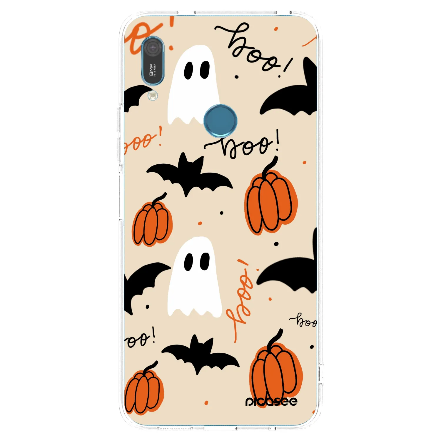 Picasee silikonowe przeźroczyste etui na Huawei Y6 2019 - Halloween 26