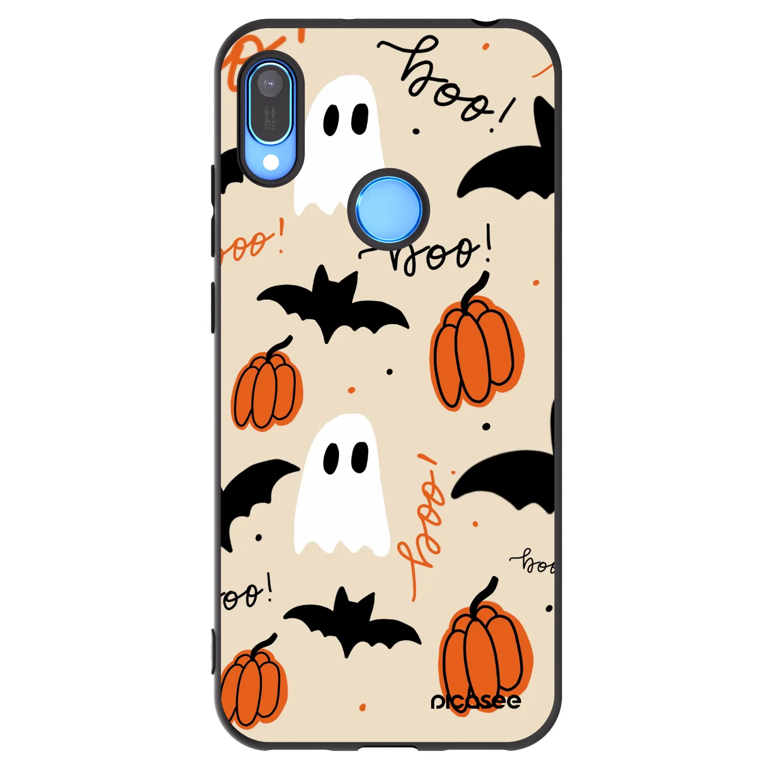 Picasee silikonowe czarne etui na Huawei Y6 2019 - Halloween 26