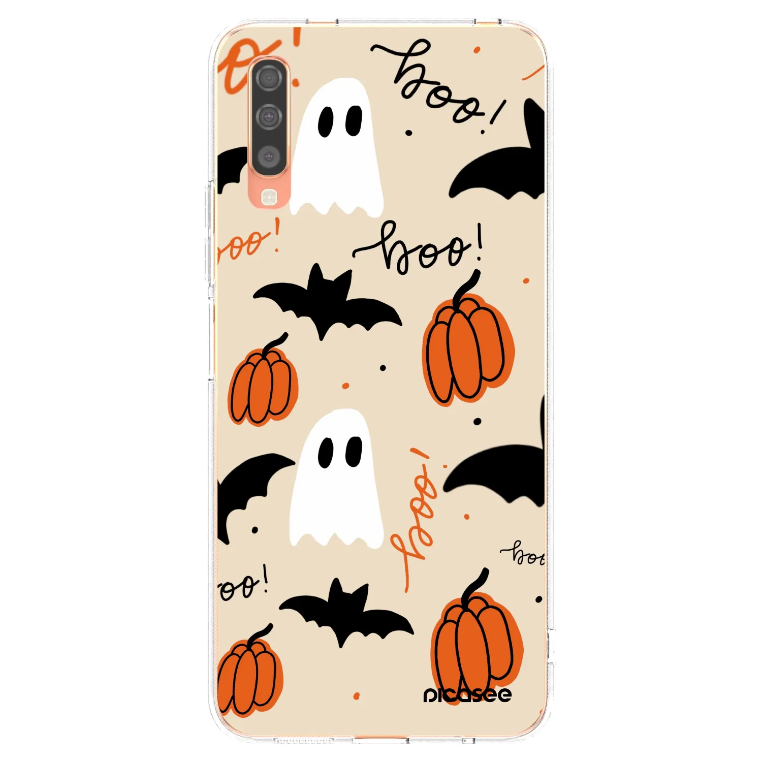 Picasee silikonowe przeźroczyste etui na Samsung Galaxy A70 A705F - Halloween 26