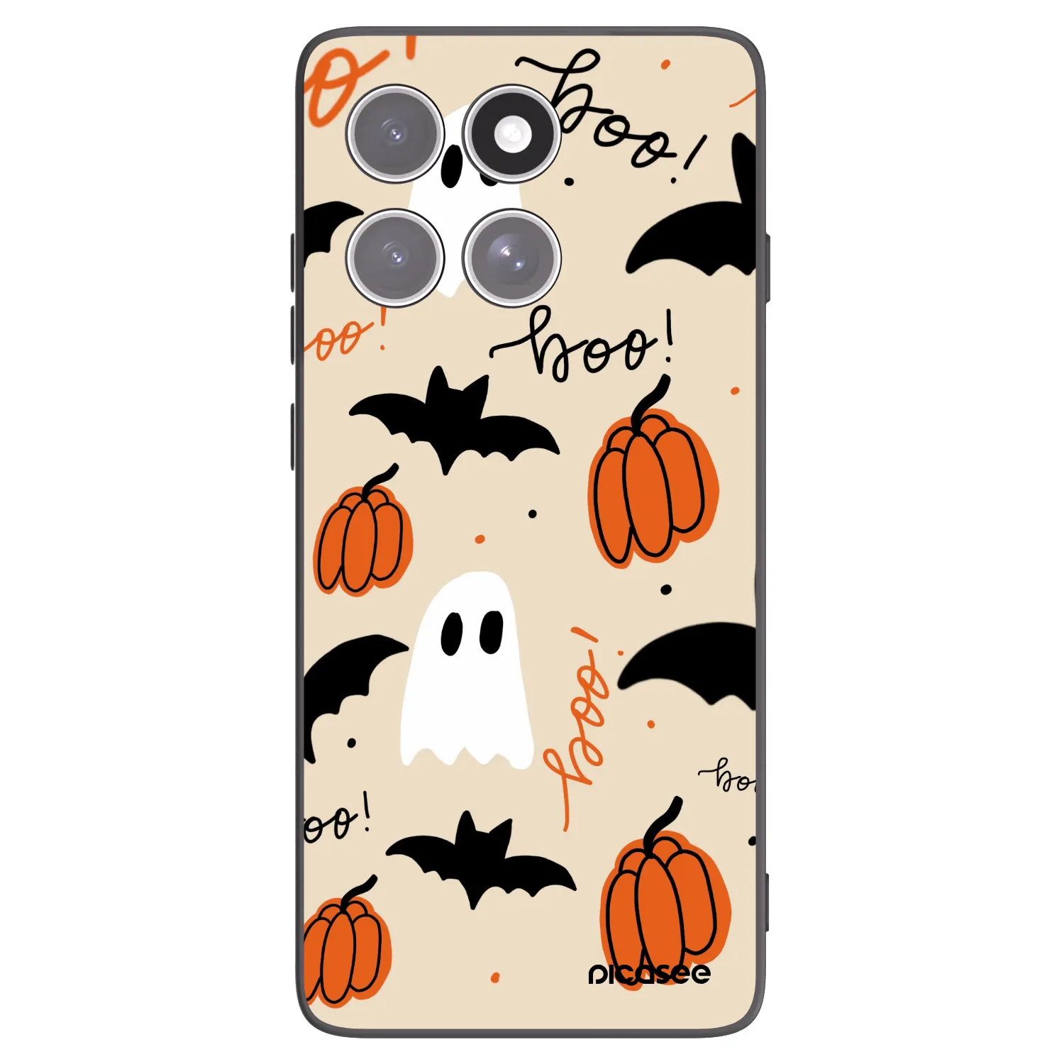 Picasee silikonowe czarne etui na Motorola Edge 60 Pro - Halloween 26