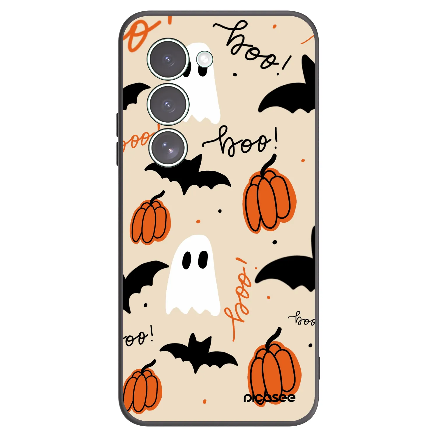 Picasee silikonowe czarne etui na Xiaomi Redmi 15 5G - Halloween 26