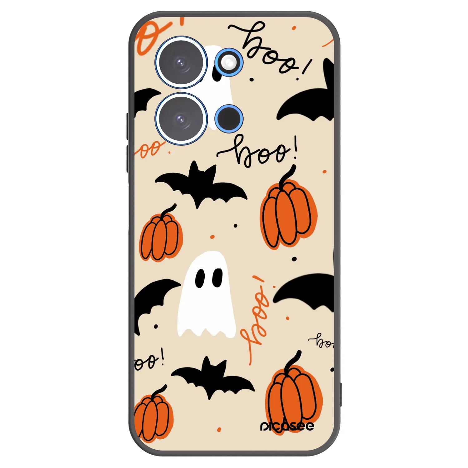 Picasee silikonowe czarne etui na Xiaomi Redmi 15C 4G - Halloween 26