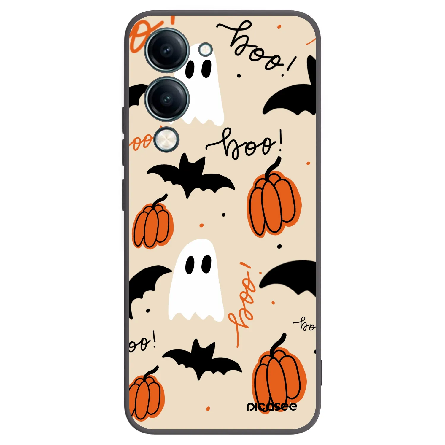 Picasee silikonowe czarne etui na Vivo Y29s 5G - Halloween 26