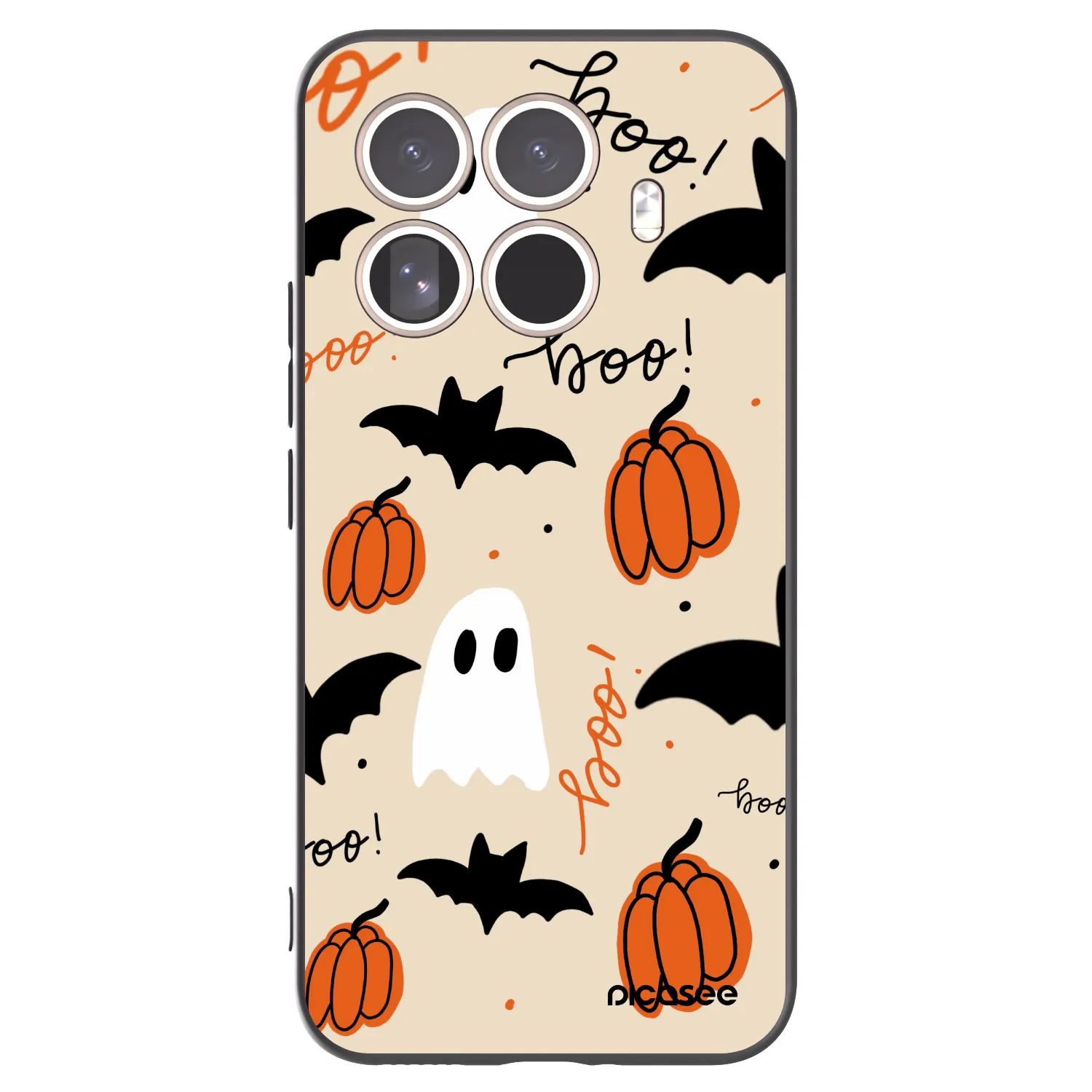Picasee silikonowe czarne etui na Xiaomi 15T Pro - Halloween 26