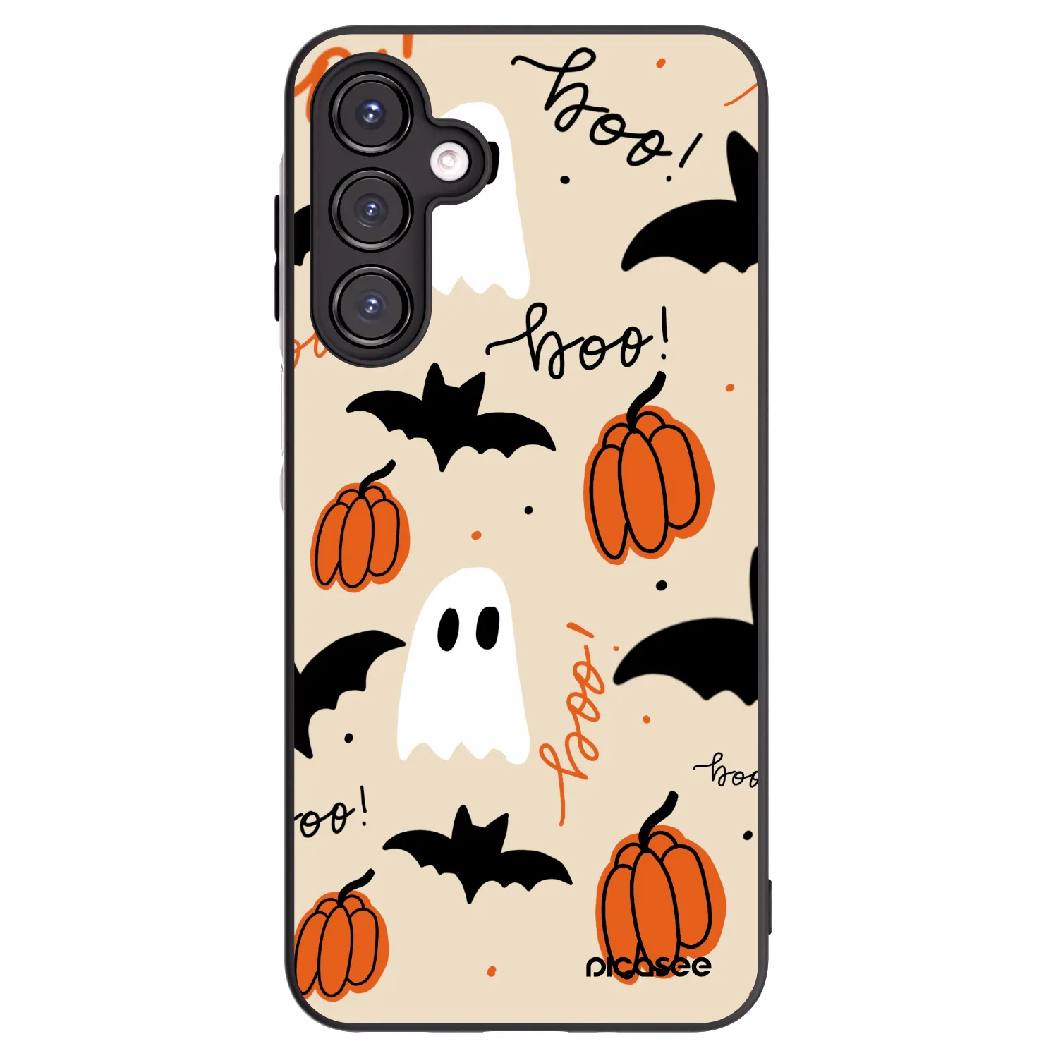 Picasee silikonowe czarne etui na Samsung Galaxy A16 4G - Halloween 26
