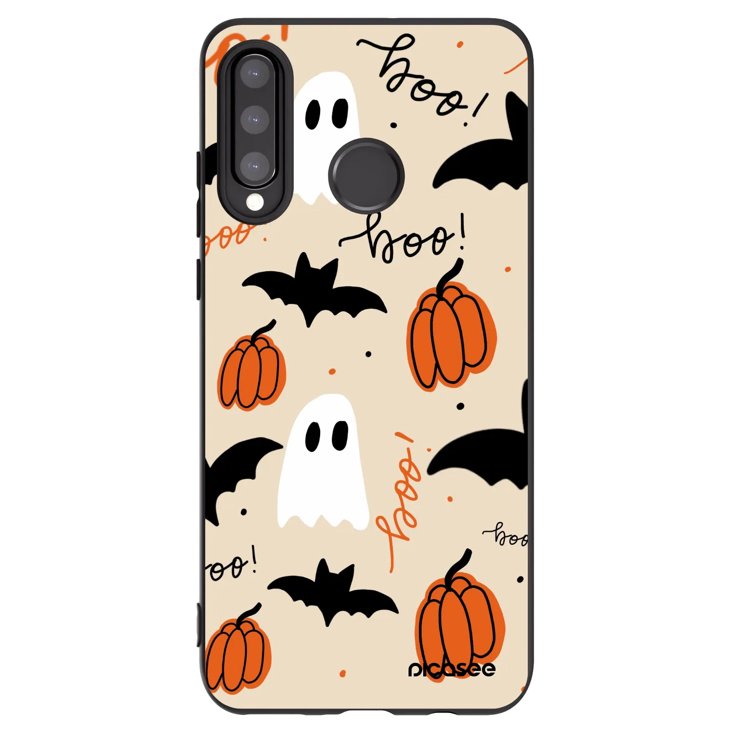 Picasee silikonowe czarne etui na Huawei P30 Lite - Halloween 26