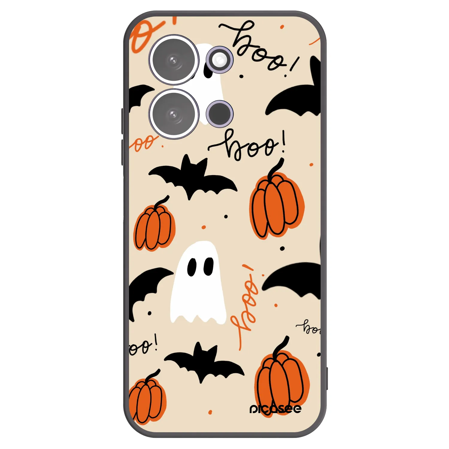 Picasee silikonowe czarne etui na Xiaomi Redmi 15C 5G - Halloween 26