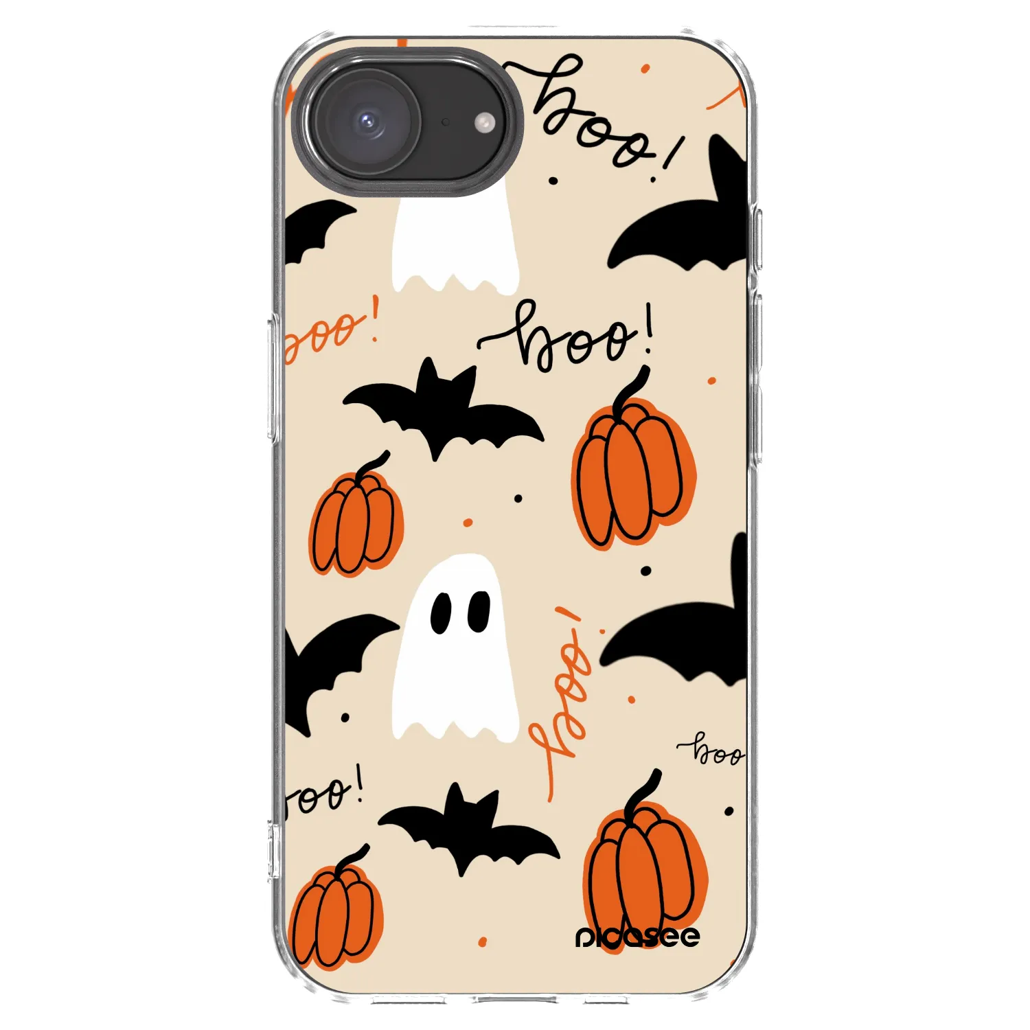Picasee silikonowe przeźroczyste etui na Apple iPhone 17e - Halloween 26