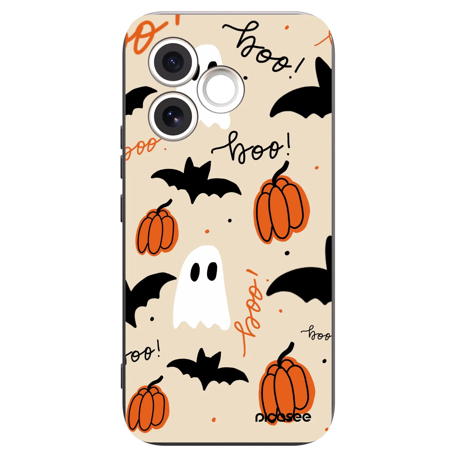Picasee silikonowe czarne etui na Honor 600 Lite - Halloween 26