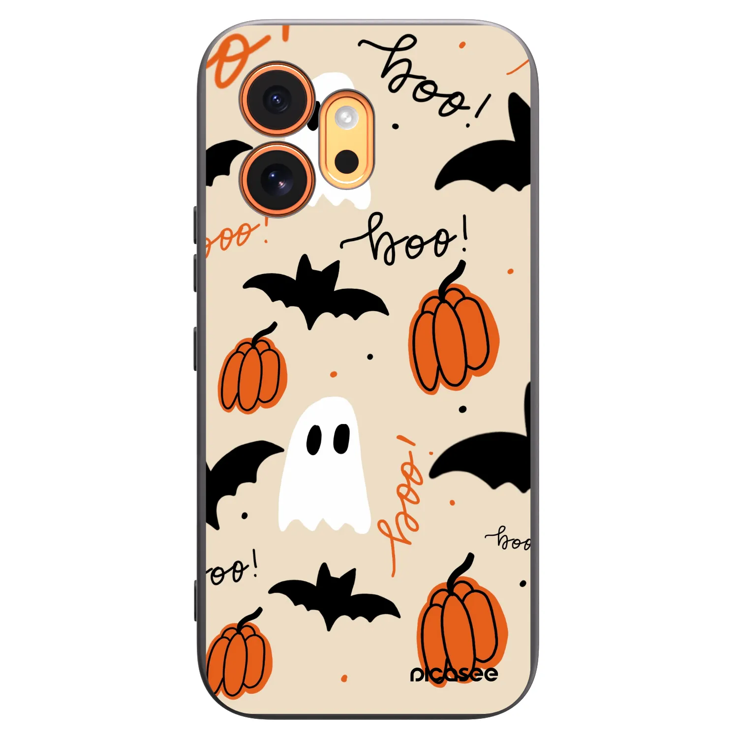 Picasee silikonowe czarne etui na Honor 600 - Halloween 26