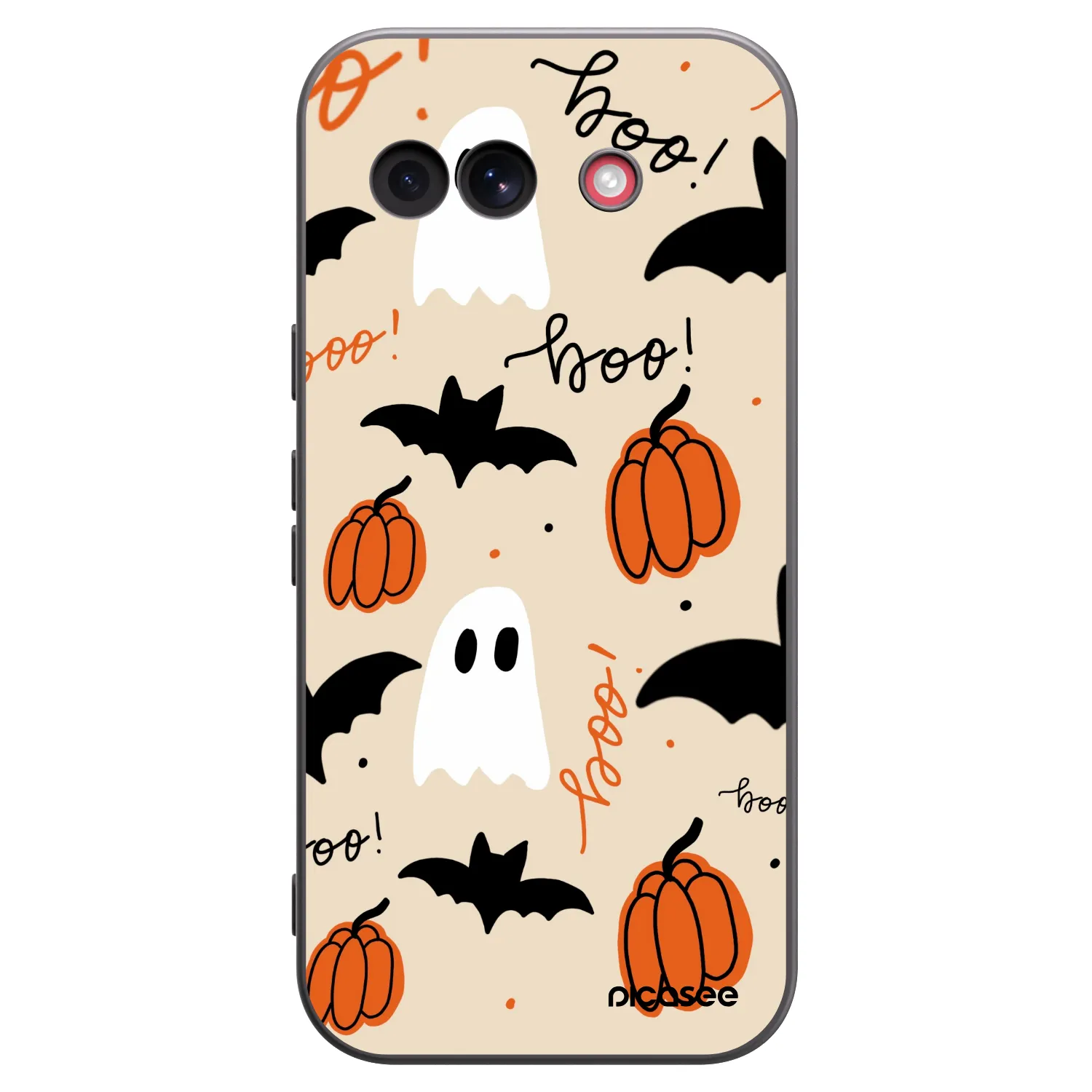 Picasee silikonowe czarne etui na Google Pixel 10a - Halloween 26