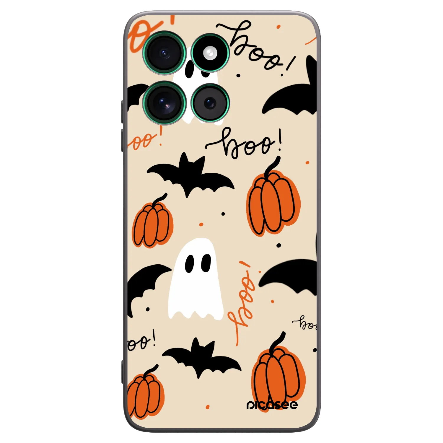 Picasee silikonowe czarne etui na Motorola Moto G57 Power - Halloween 26