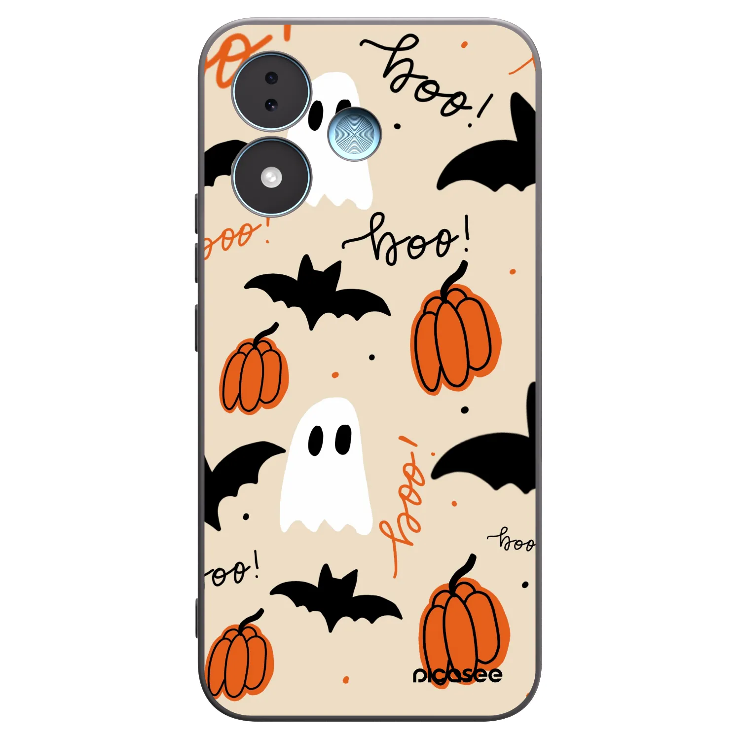 Picasee silikonowe czarne etui na Xiaomi Redmi Note 17 5G - Halloween 26