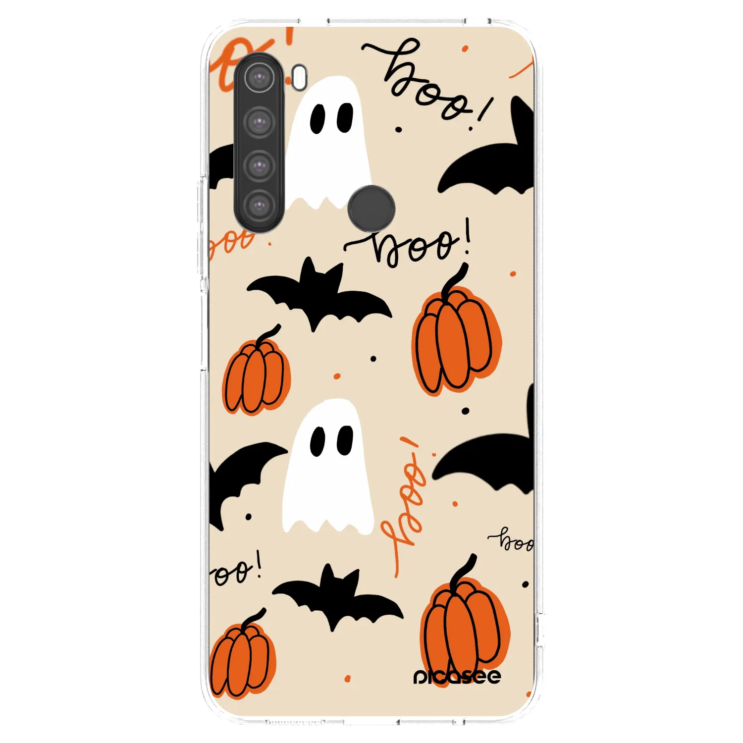 Picasee silikonowe przeźroczyste etui na Xiaomi Redmi Note 8 - Halloween 26