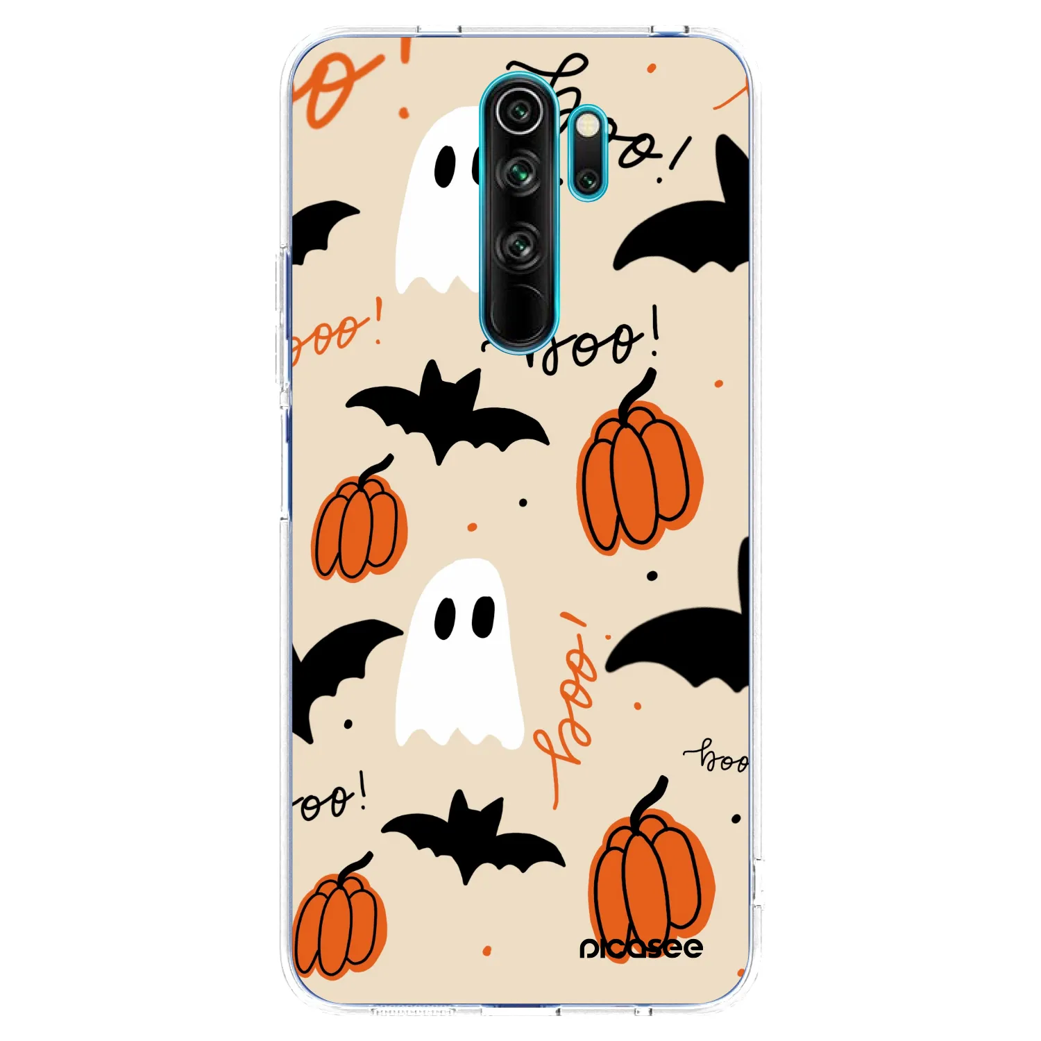 Picasee silikonowe przeźroczyste etui na Xiaomi Redmi Note 8 Pro - Halloween 26