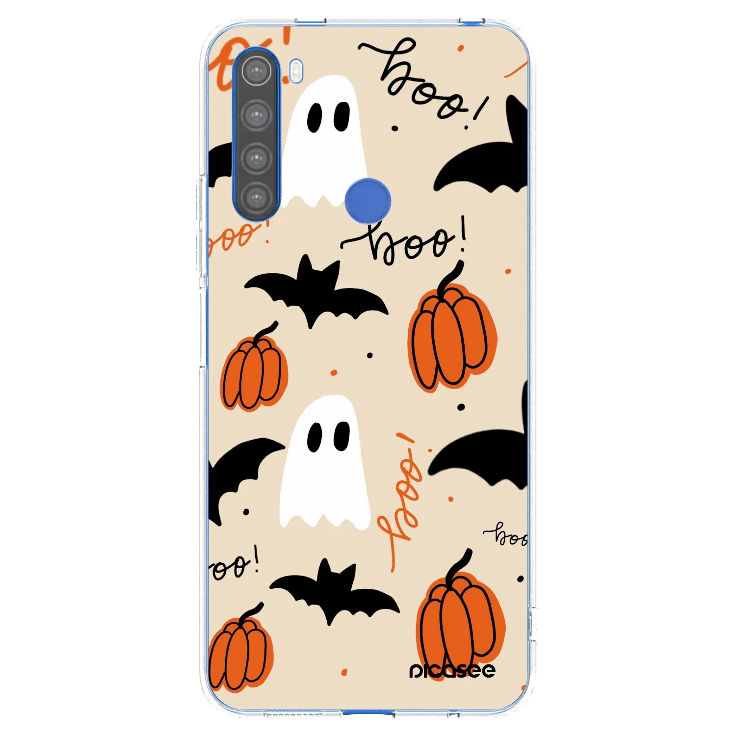 Picasee silikonowe przeźroczyste etui na Xiaomi Redmi Note 8T - Halloween 26