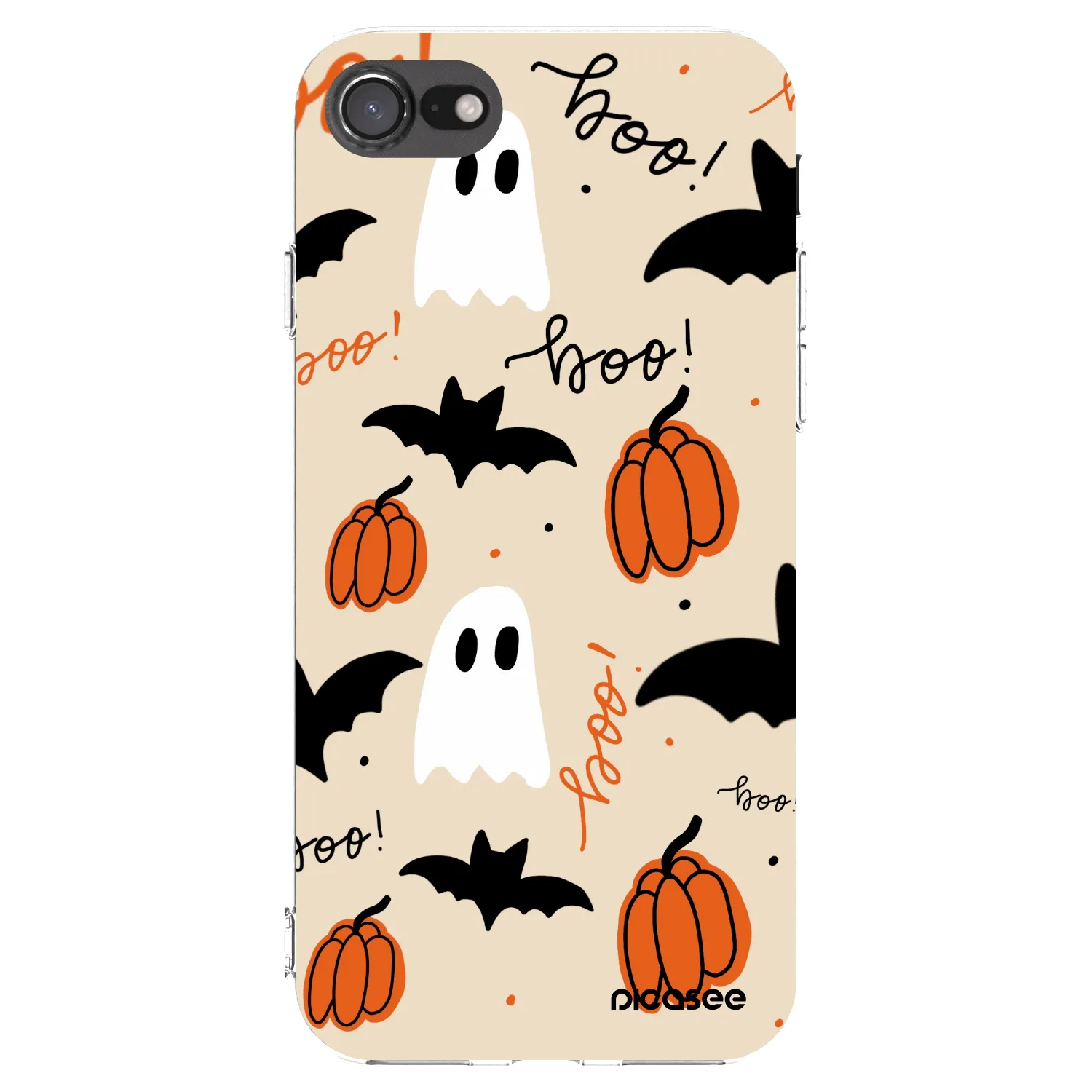 Picasee silikonowe przeźroczyste etui na Apple iPhone SE 2020 - Halloween 26