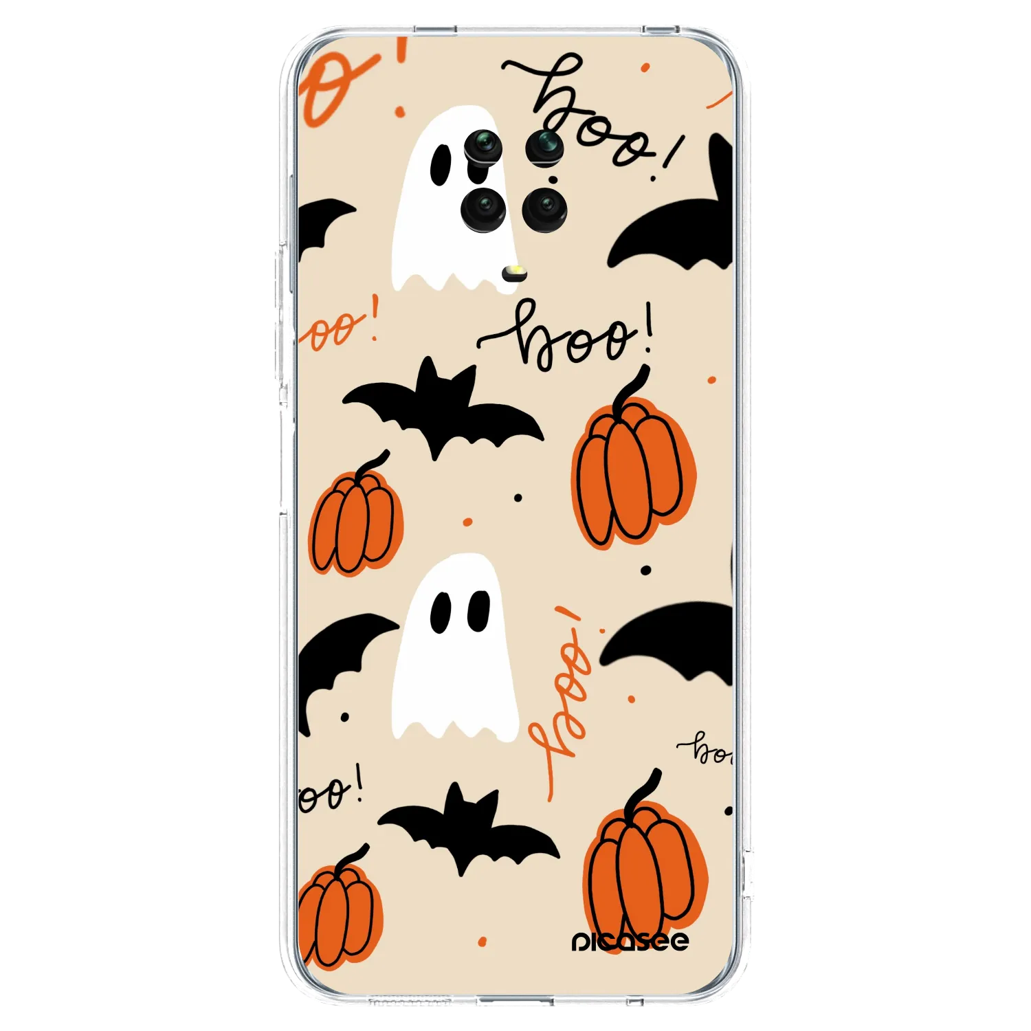 Picasee silikonowe przeźroczyste etui na Xiaomi Redmi Note 9 Pro - Halloween 26