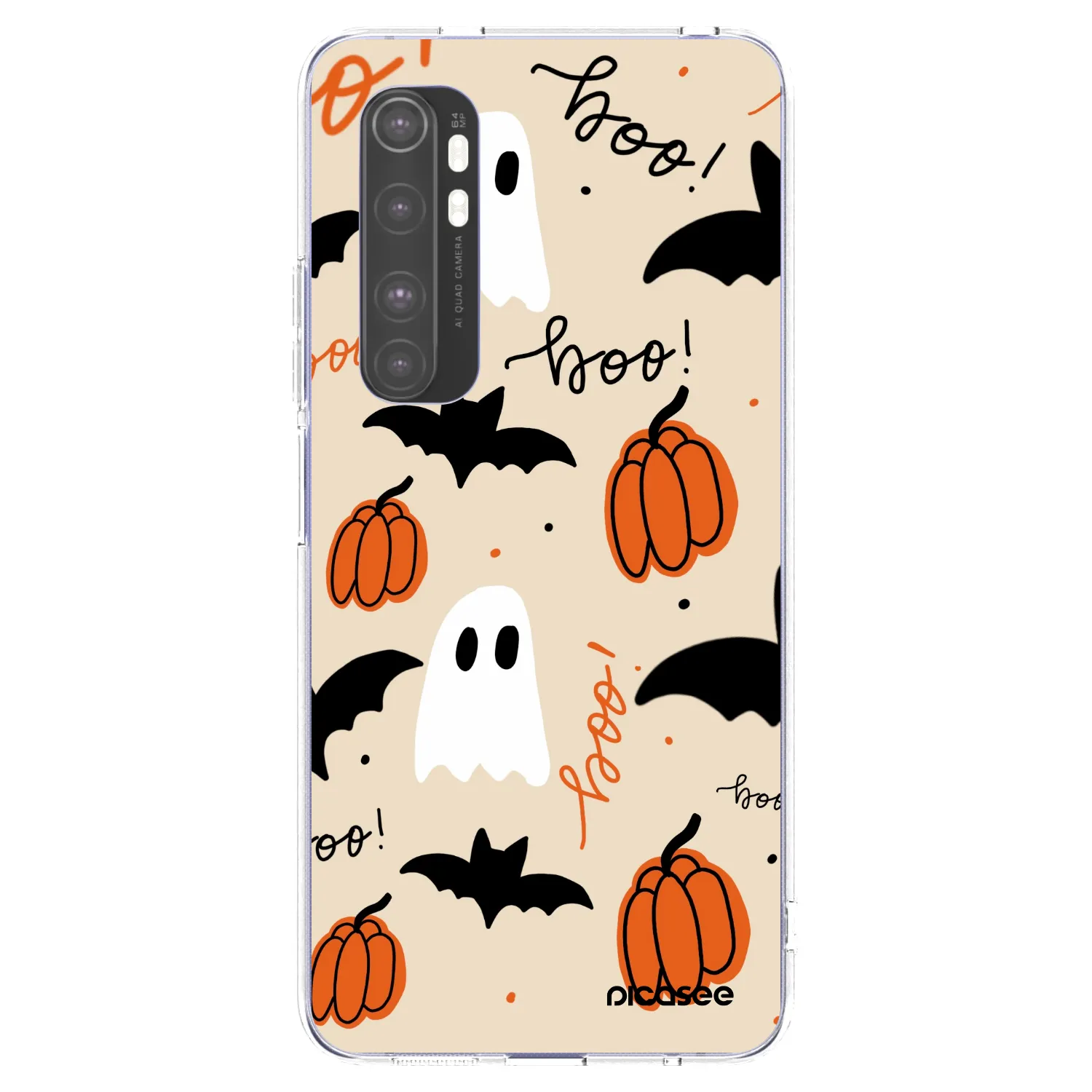 Picasee silikonowe przeźroczyste etui na Xiaomi Mi Note 10 Lite - Halloween 26