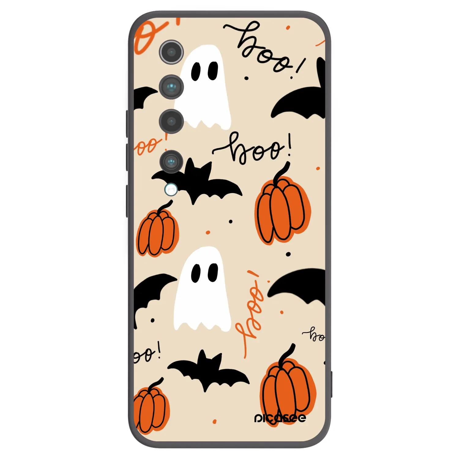 Picasee silikonowe czarne etui na Xiaomi Mi 10 - Halloween 26