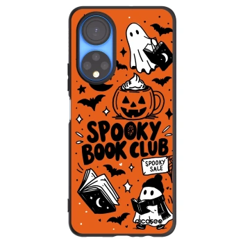 Picasee silikonowe czarne etui na Honor X7 - Spooky book club