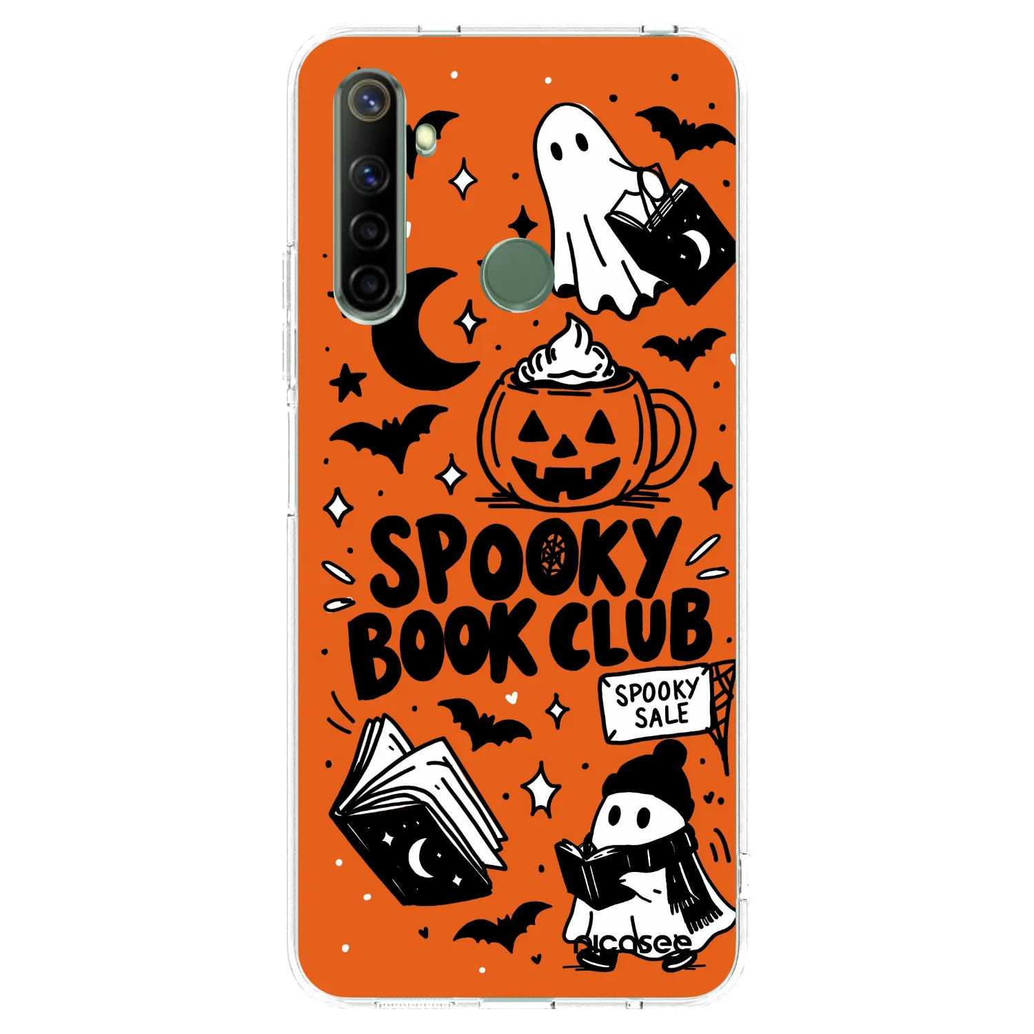 Picasee silikonowe przeźroczyste etui na Realme 6i - Spooky book club
