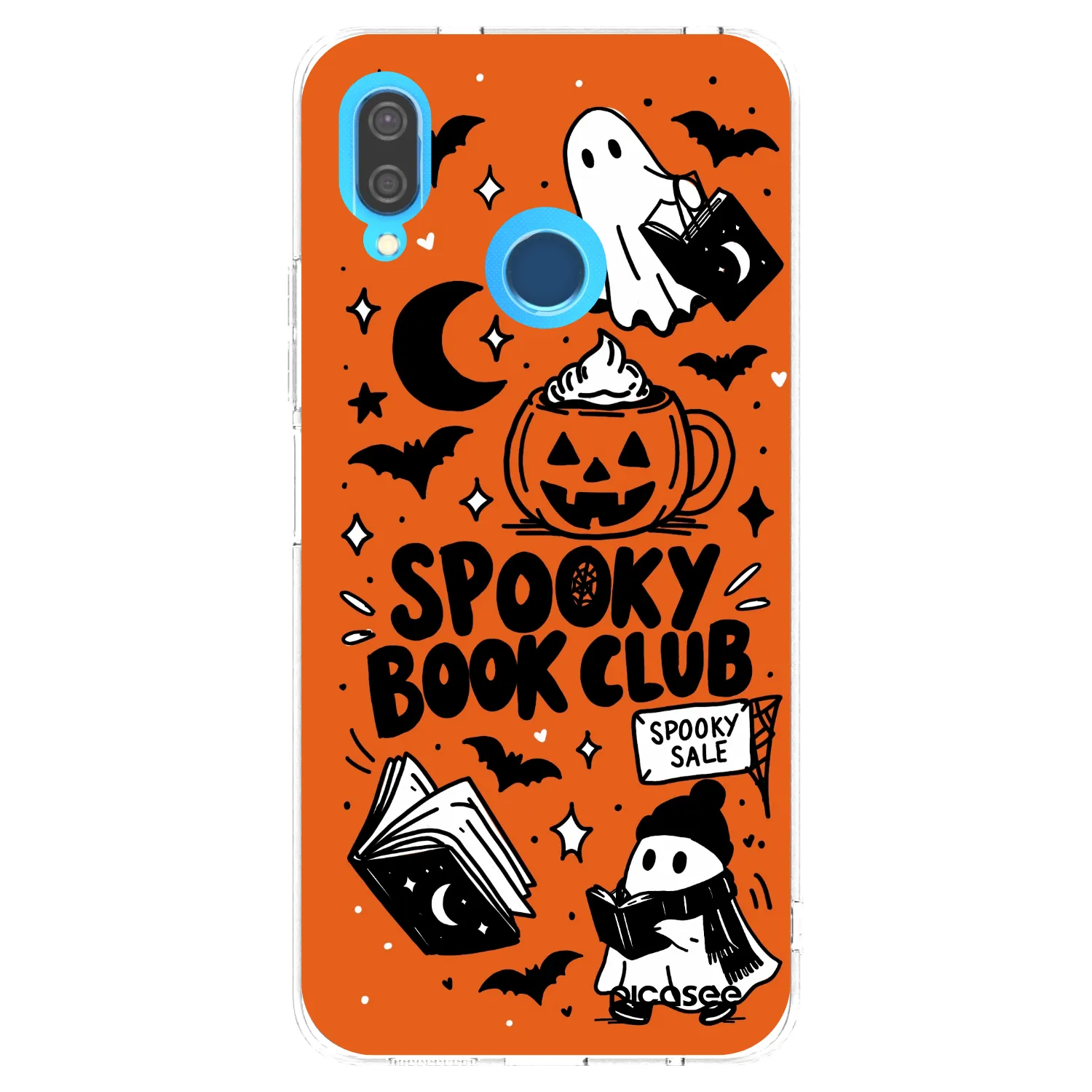 Picasee silikonowe przeźroczyste etui na Huawei P20 Lite - Spooky book club