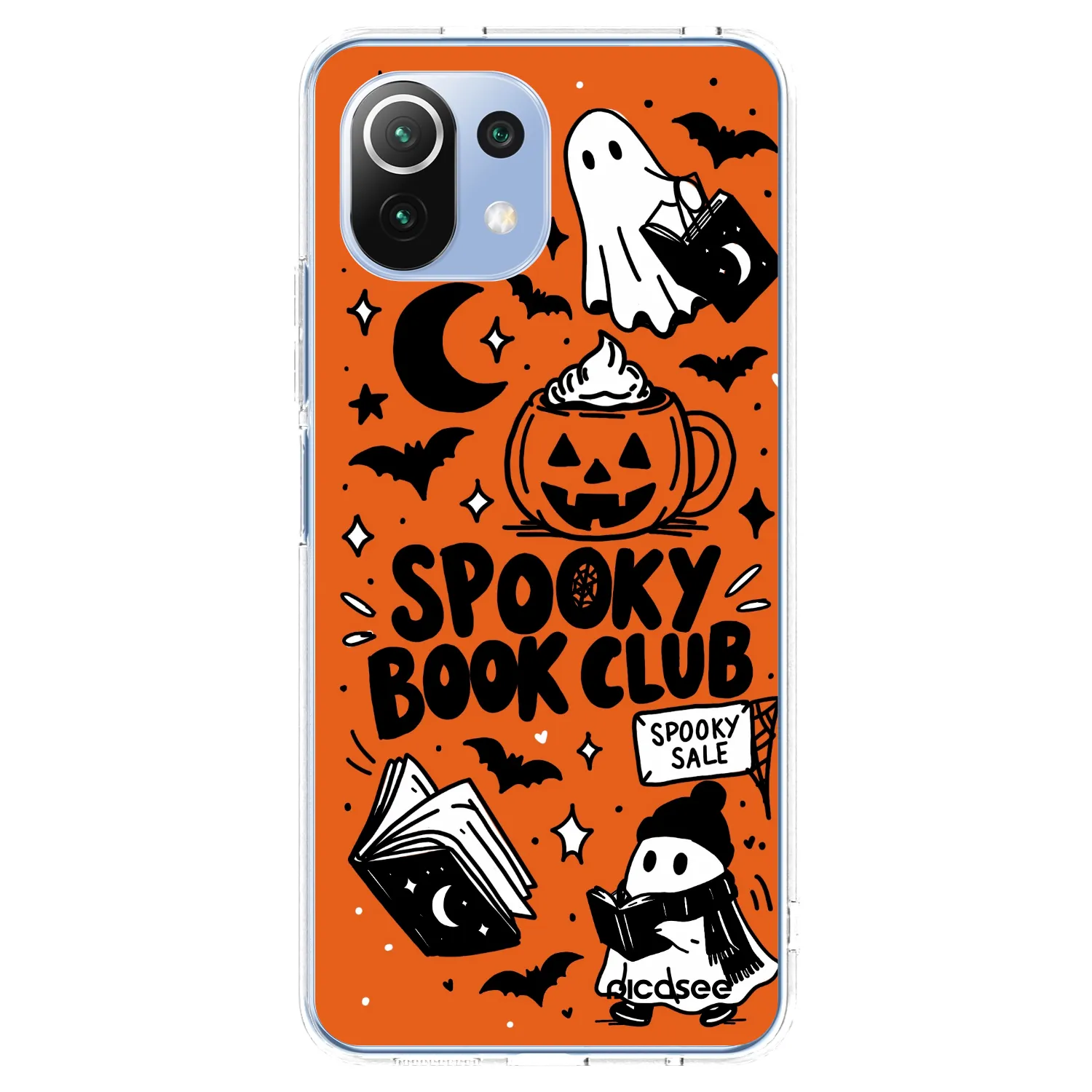 Picasee silikonowe przeźroczyste etui na Xiaomi Mi 11 Lite - Spooky book club